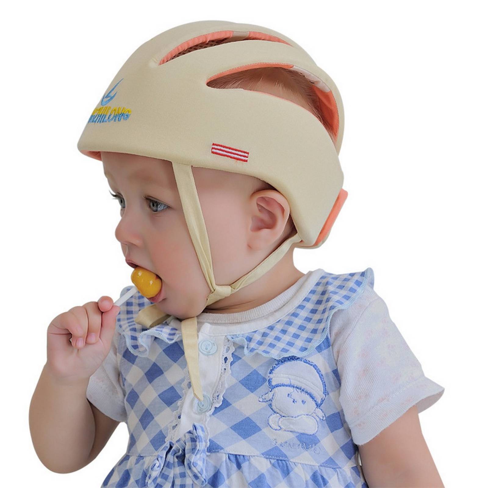Casco Seguridad Infantil Bebes Y Niños + Rodilleras Gateo.