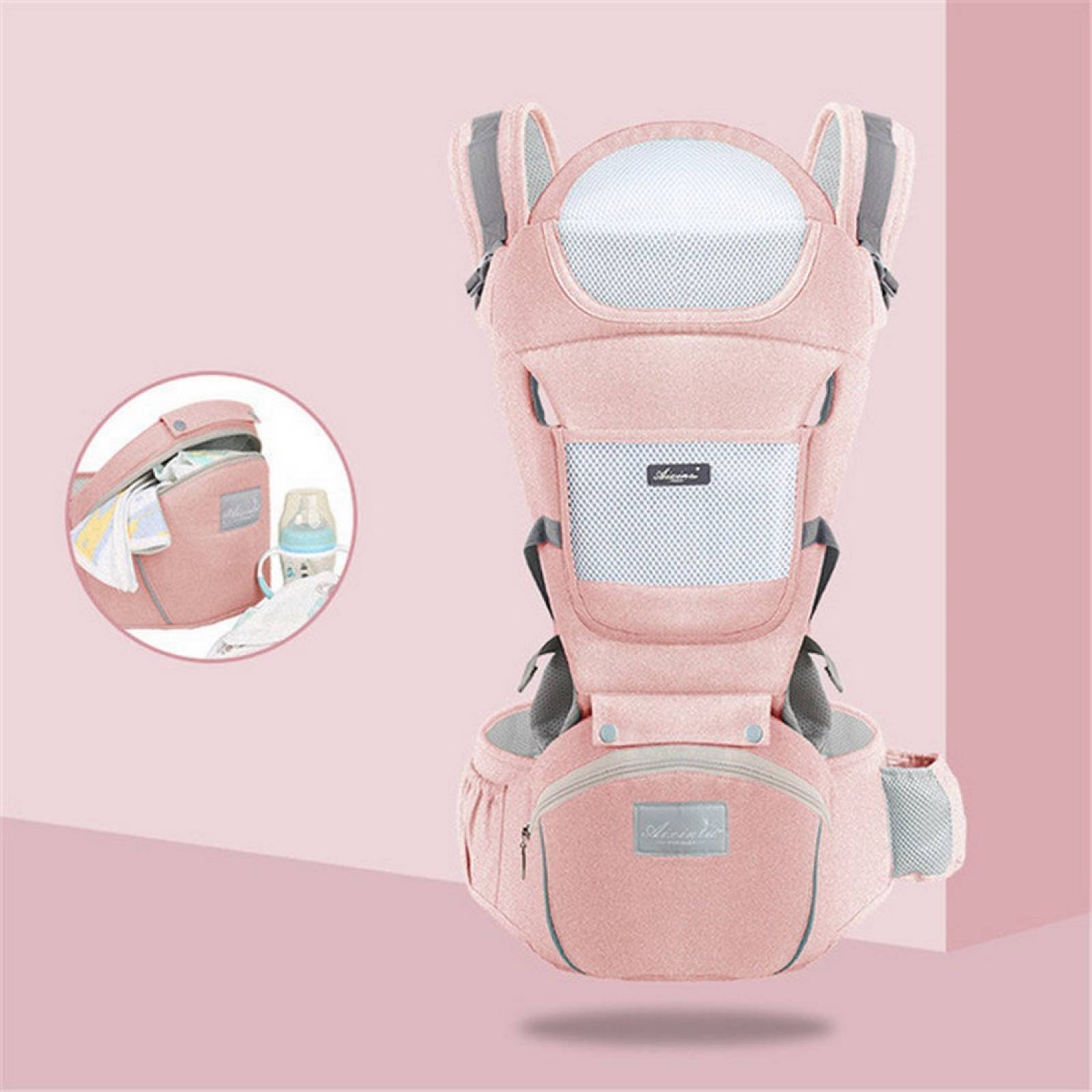 Portabebés portátil para recién nacidos, bebés y niños pequeños, de 5 a 48  meses, correa ergonómica para bebé con un hombro para ahorrar mano de obra