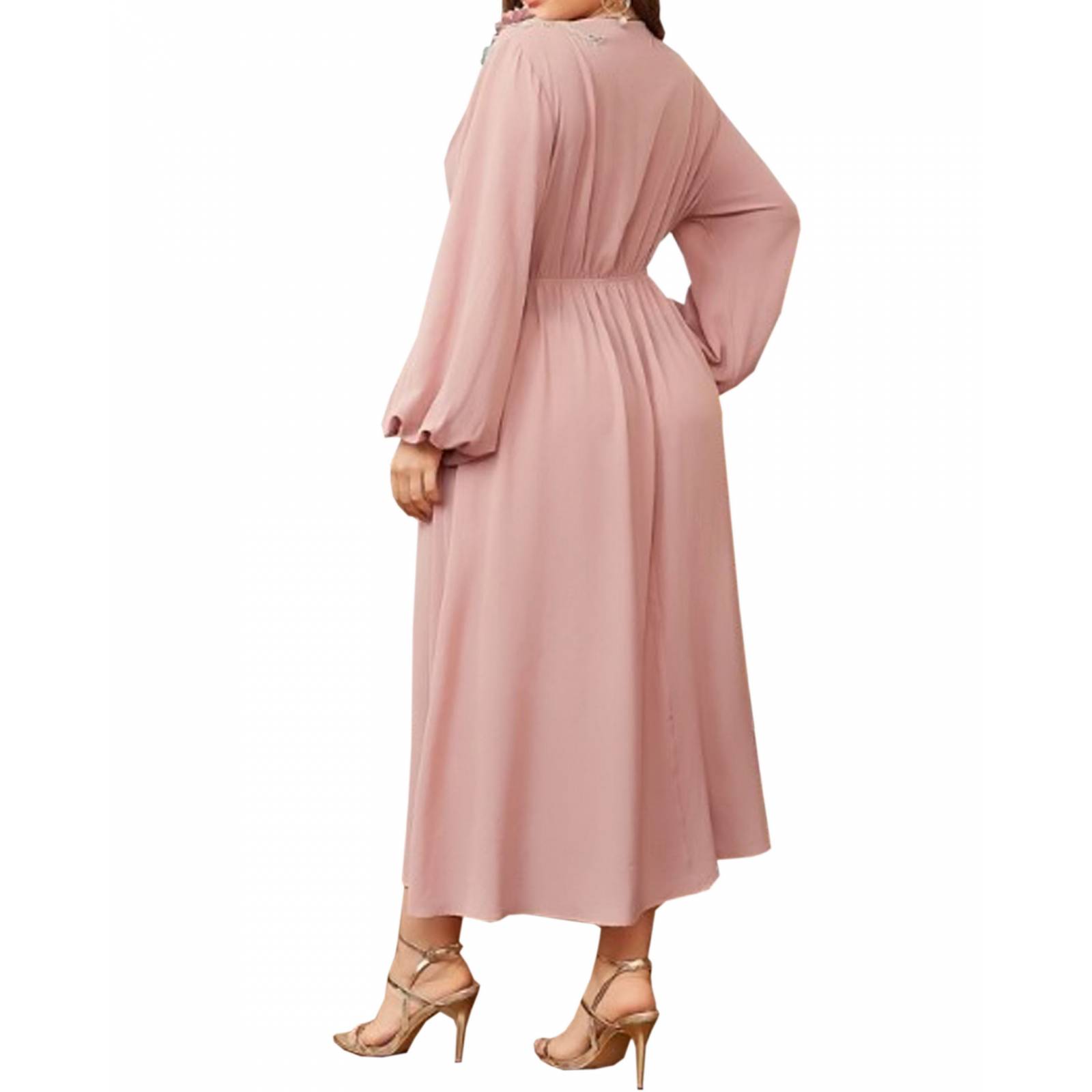 Vestido de Dama Extra Plus Sexi Elegante Para Fiesta Playa