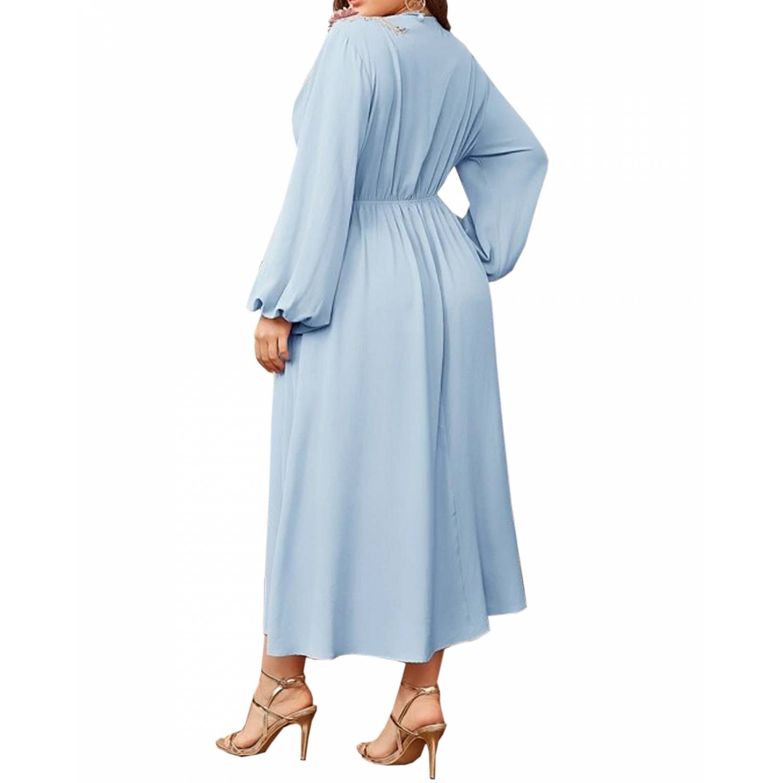 Vestido de Dama Extra Plus Sexi Elegante Para Fiesta Playa