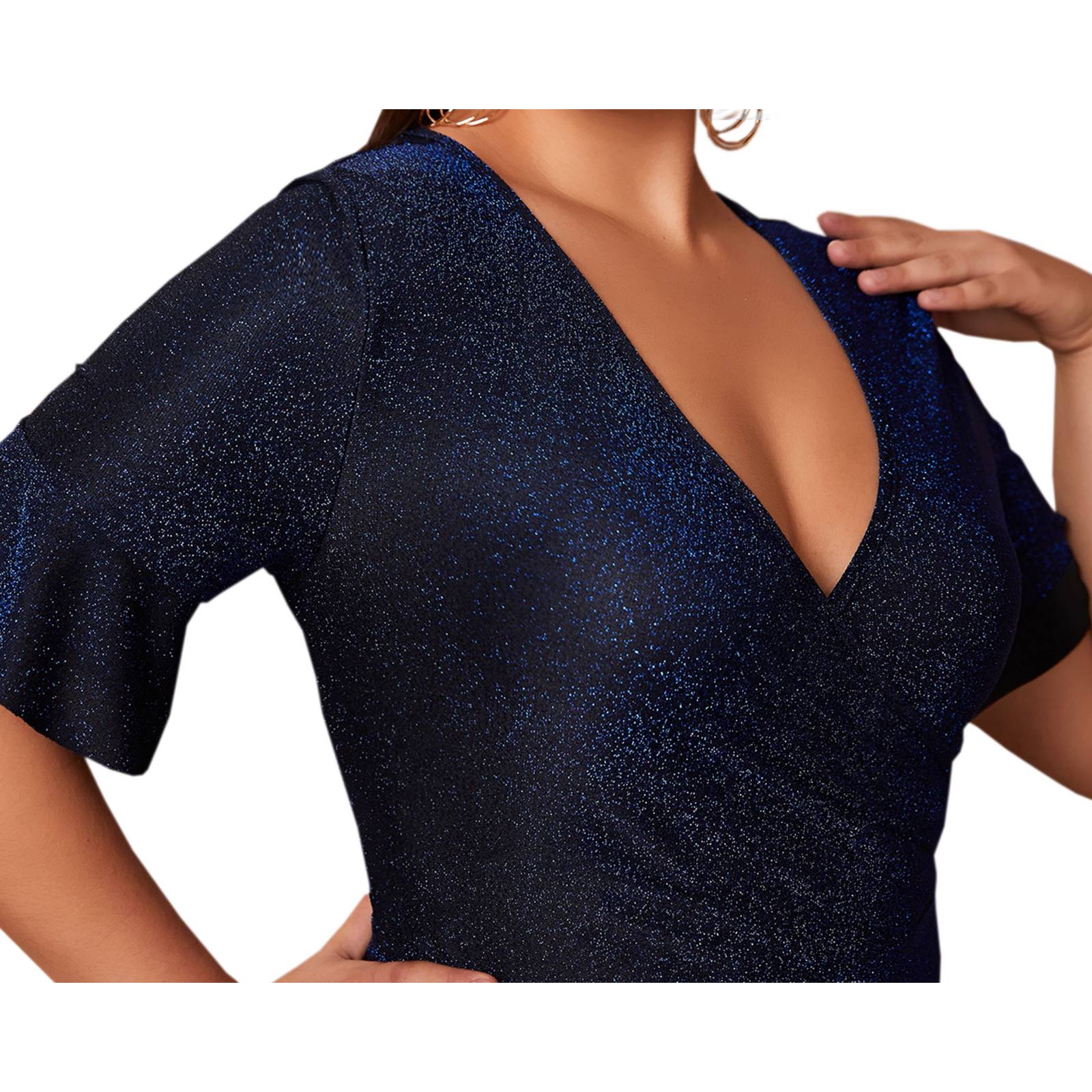 Vestido Largo d Fiesta Casual Mujer Extra Plus Sexi Elegante