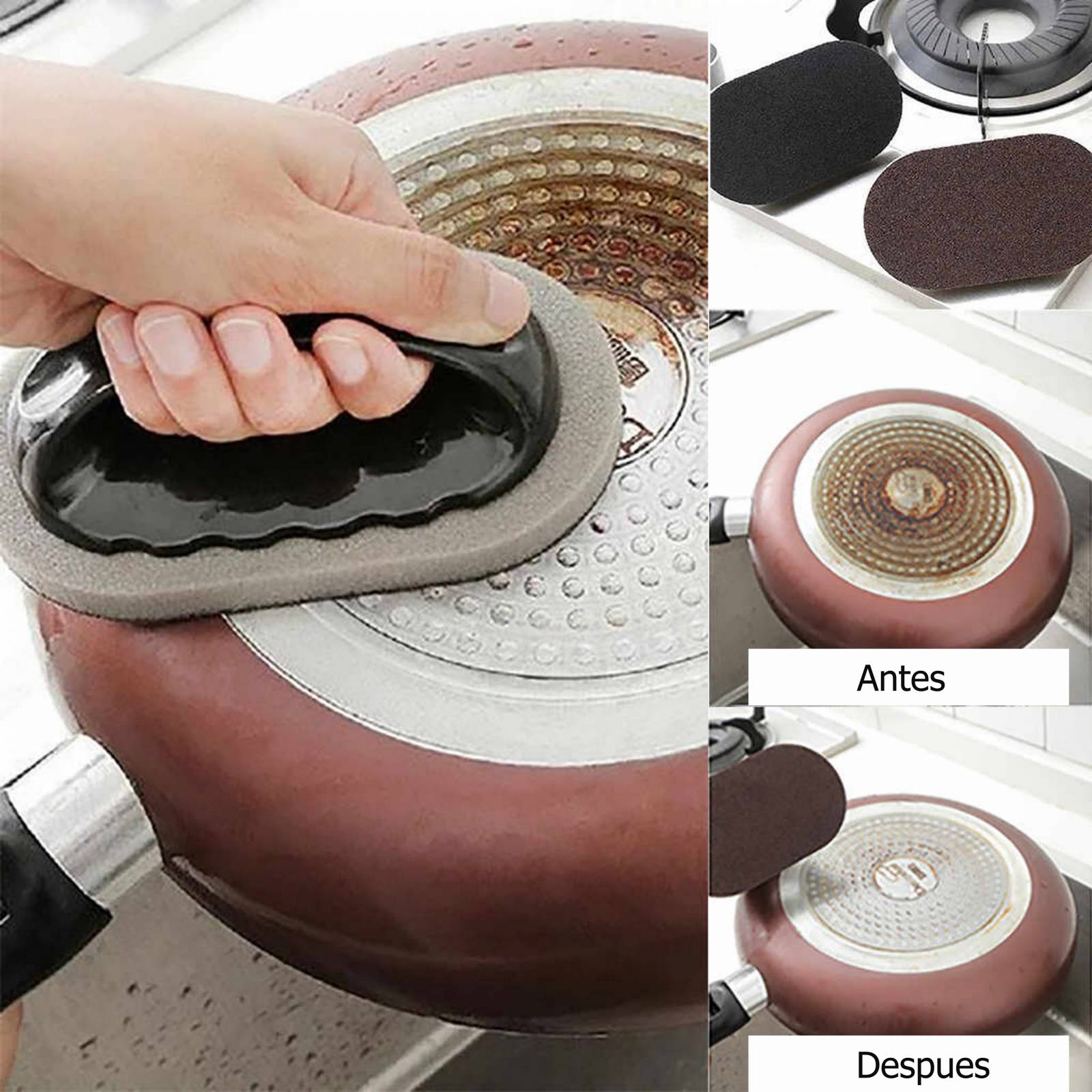 Cepillo Esponja Magica Limpieza Hogar Utensilios de Cocina