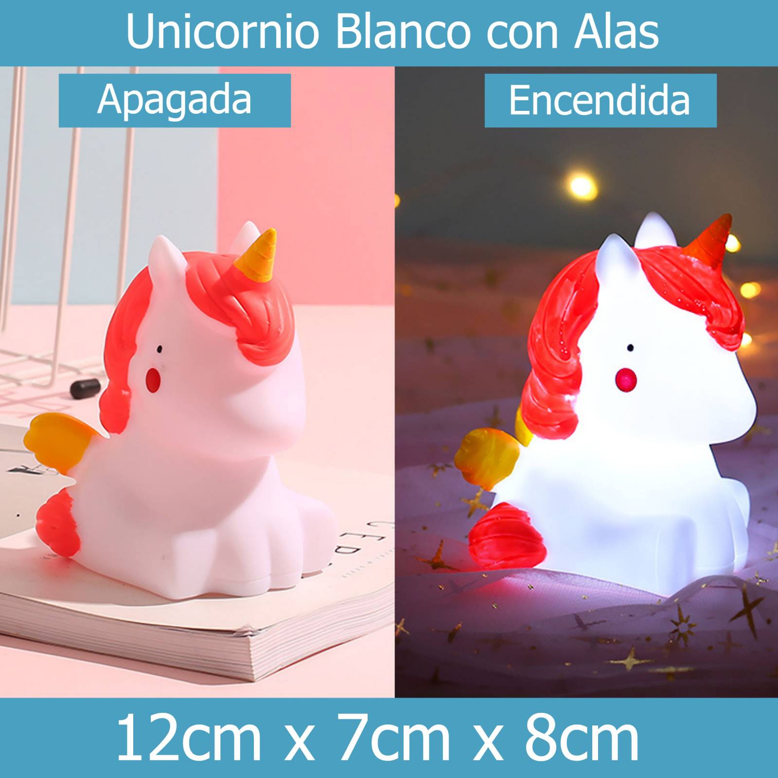 Lampara Led Luz de Noche Para Bebes Niños Decorativa