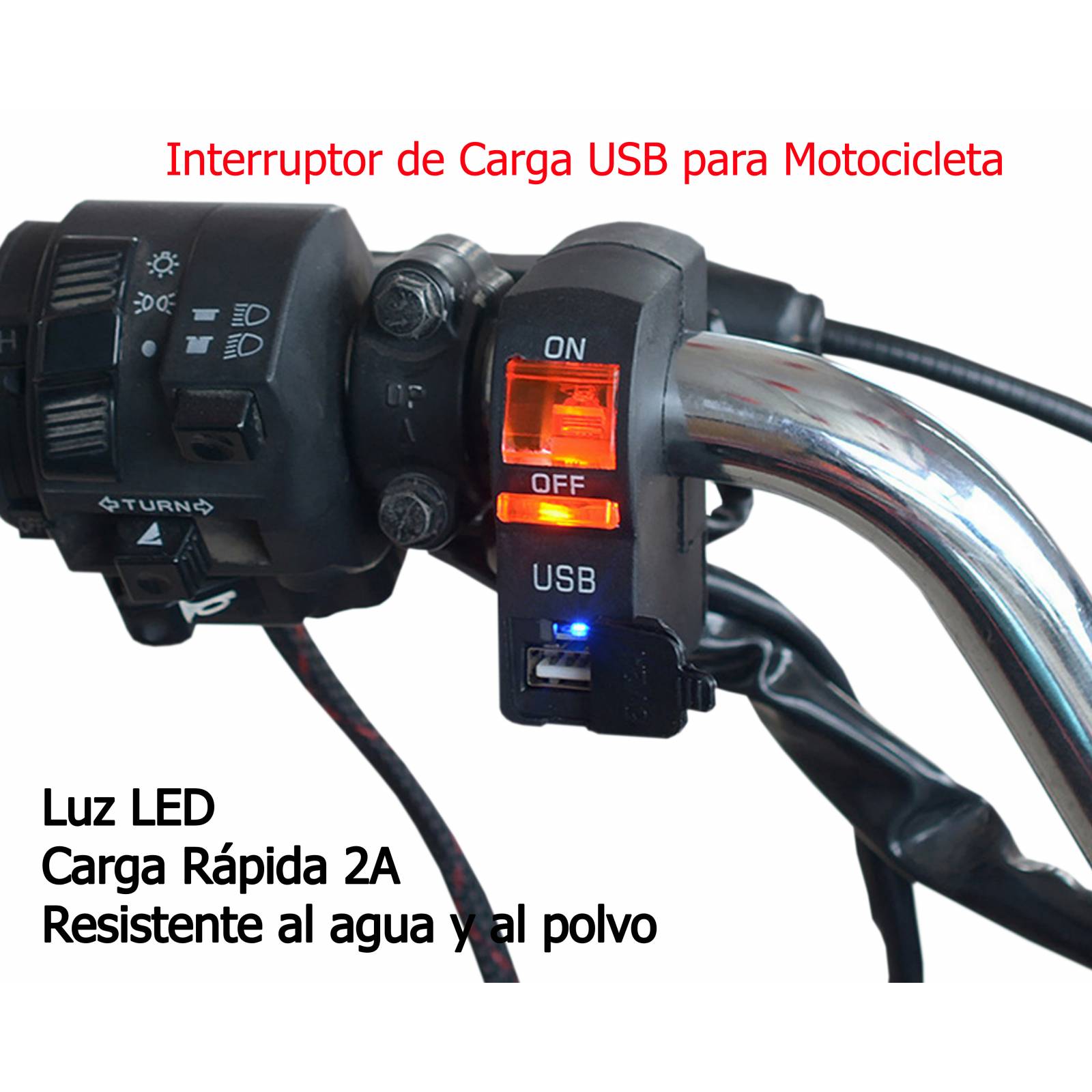 Interruptor De Luz De Emergencia Para Motocicleta Interruptor De Luz De Moto  NEW
