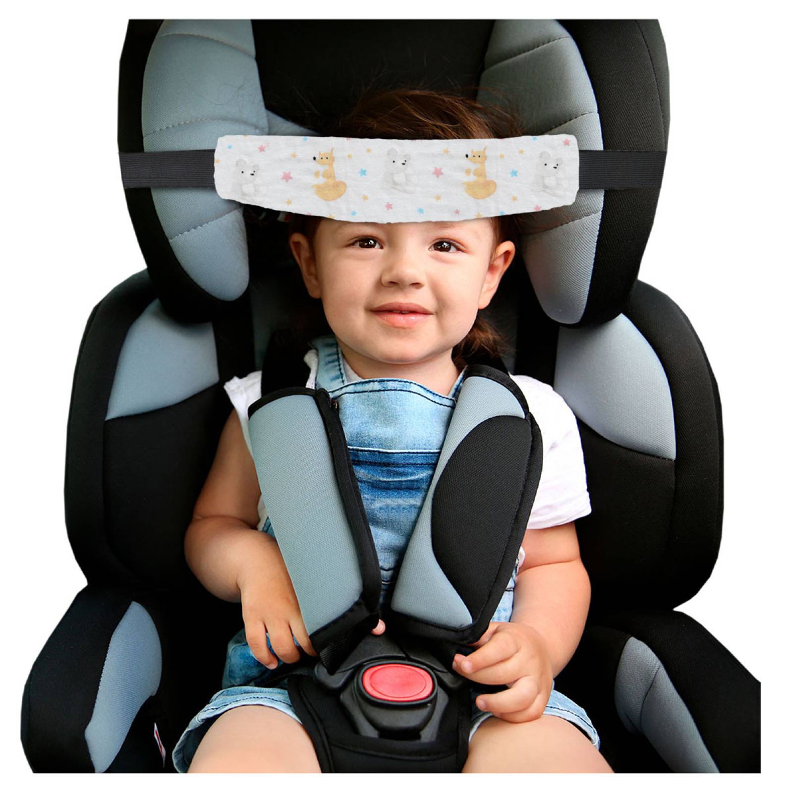 2 Bandas Soporte Para Cabeza Asiento De Seguridad Para Niños