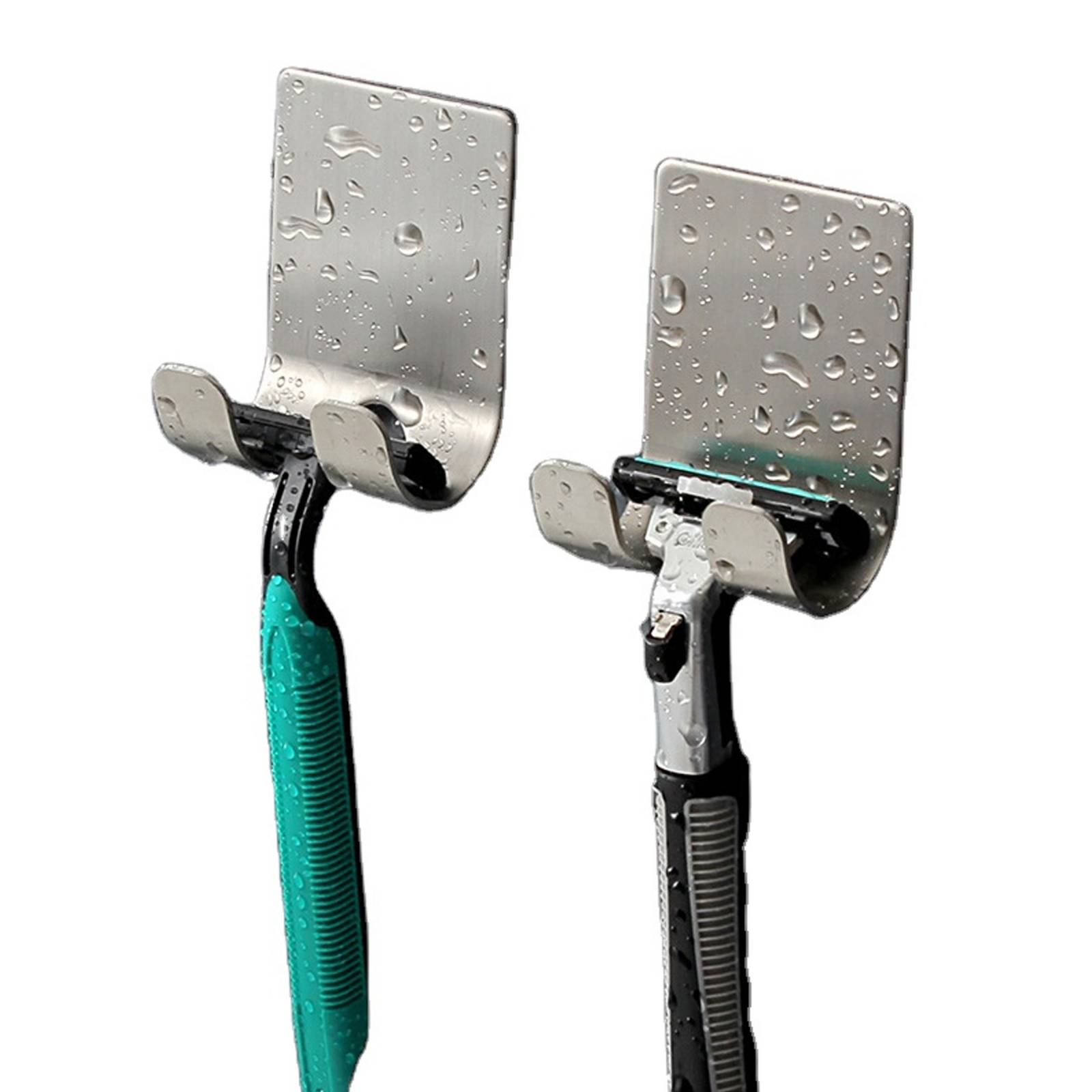 Soporte Acero Inoxidable Para Rastrillo Impermeable 2 pzas