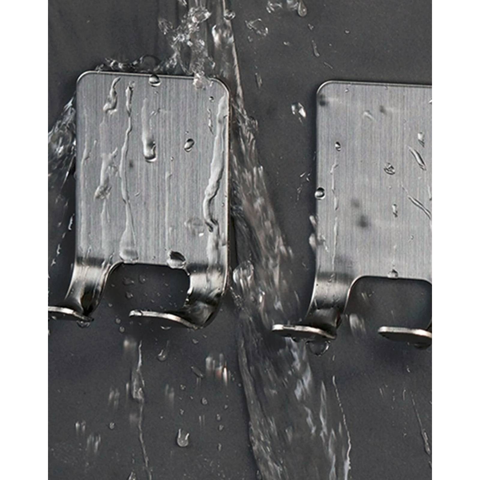 Soporte Acero Inoxidable Para Rastrillo Impermeable 2 pzas