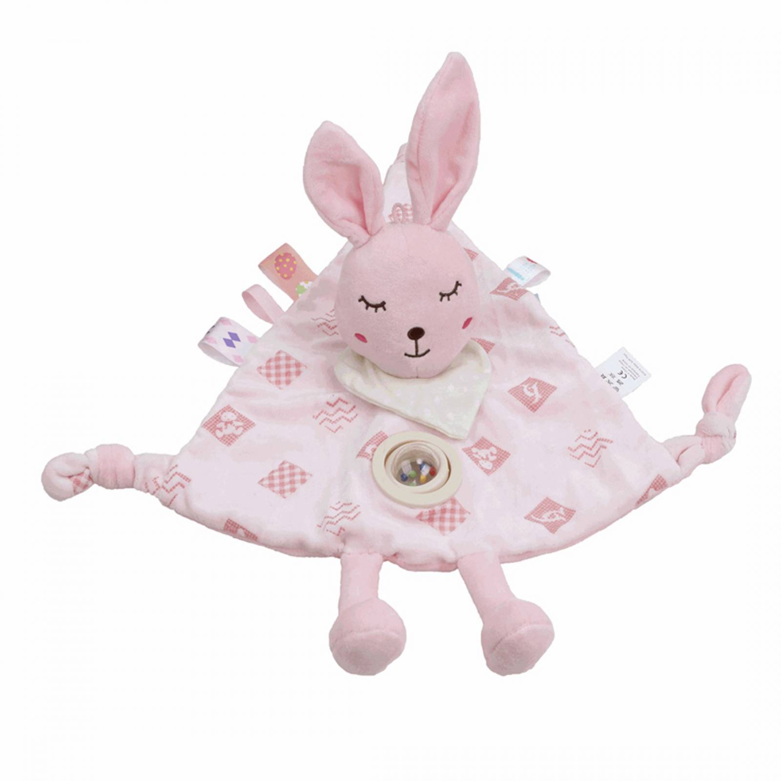 Manta De Apego Bebe Peluche Extra Suave Texturas Sensorial