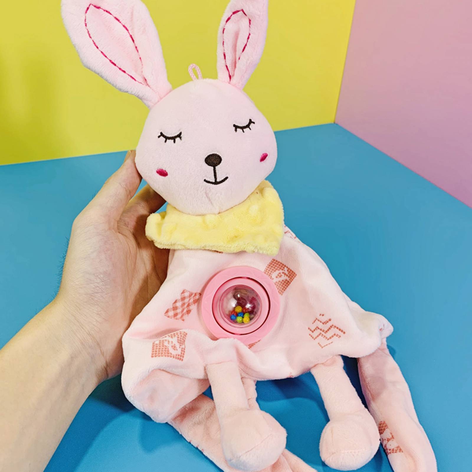 Manta De Apego Bebe Peluche Extra Suave Texturas Sensorial