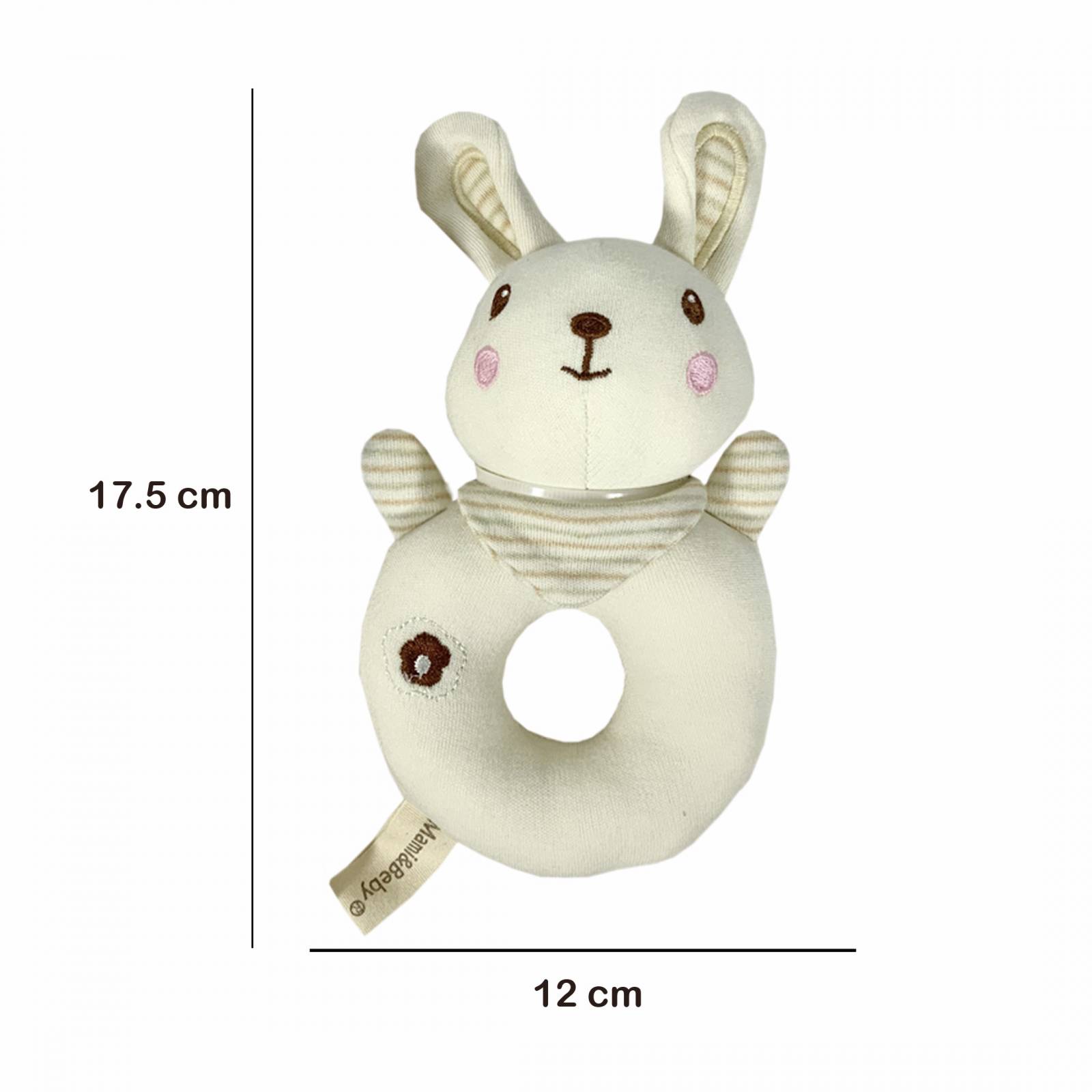Set De 2 Sonajas Para Bebe Juguete Peluche Felpa Extra Suave