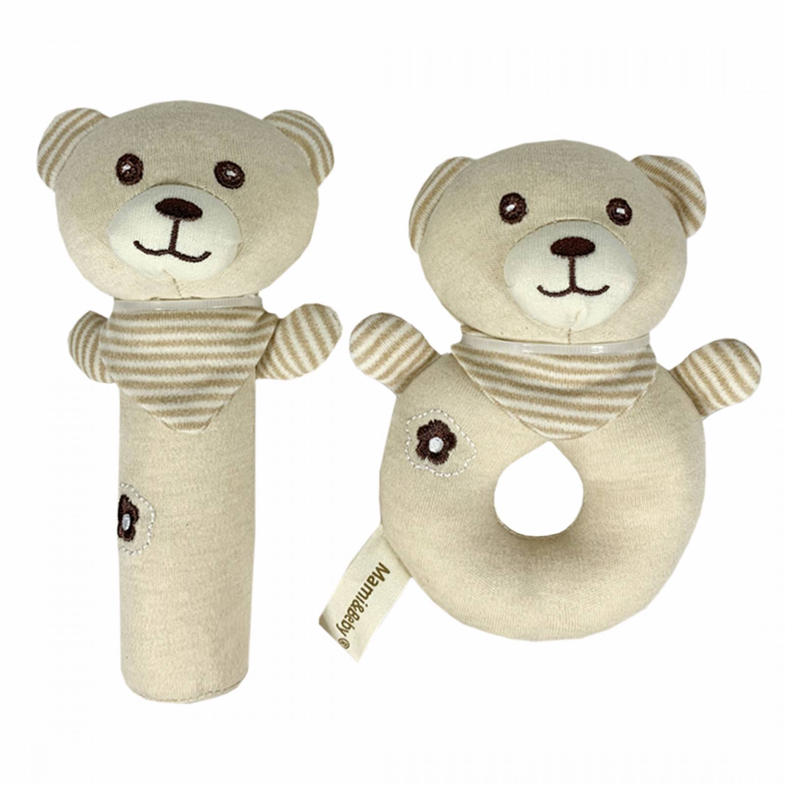 Set De 2 Sonajas Para Bebe Juguete Peluche Felpa Extra Suave