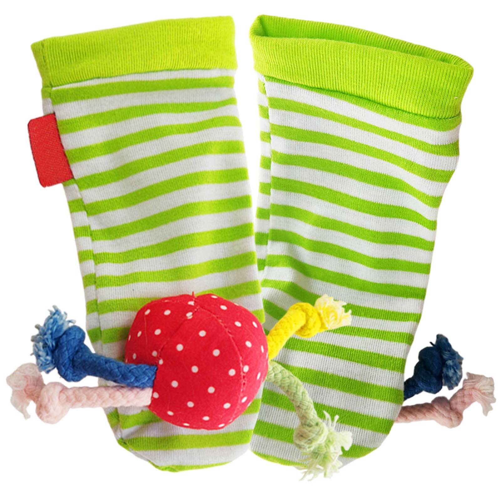 Set Calcetines Pulseras Sonajero Juguete Estimulación Bebé