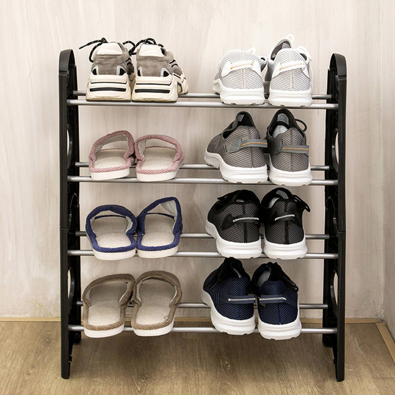 Organizador Zapatos Rack Zapatera 4 Niveles Repisas Alacena