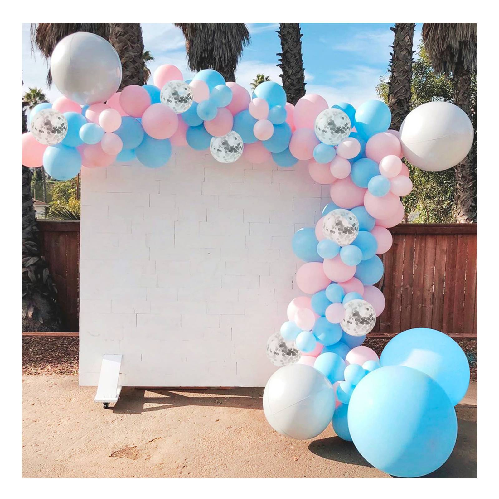 Kit Decoración Fiesta Globos Revelación Genero Gender Reveal