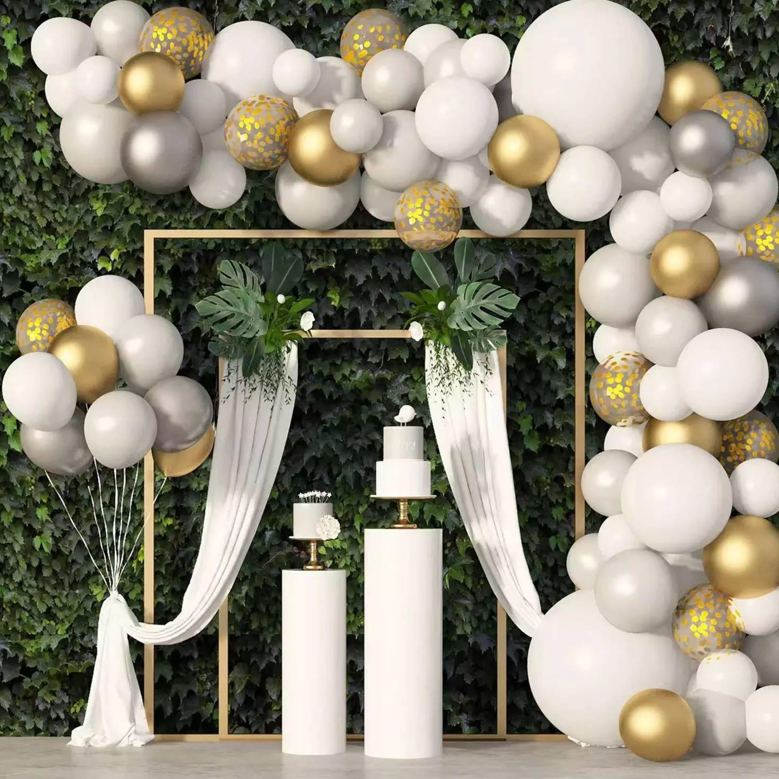 Kit de Globos Decoración Fiesta Bautizo Cominión Boda