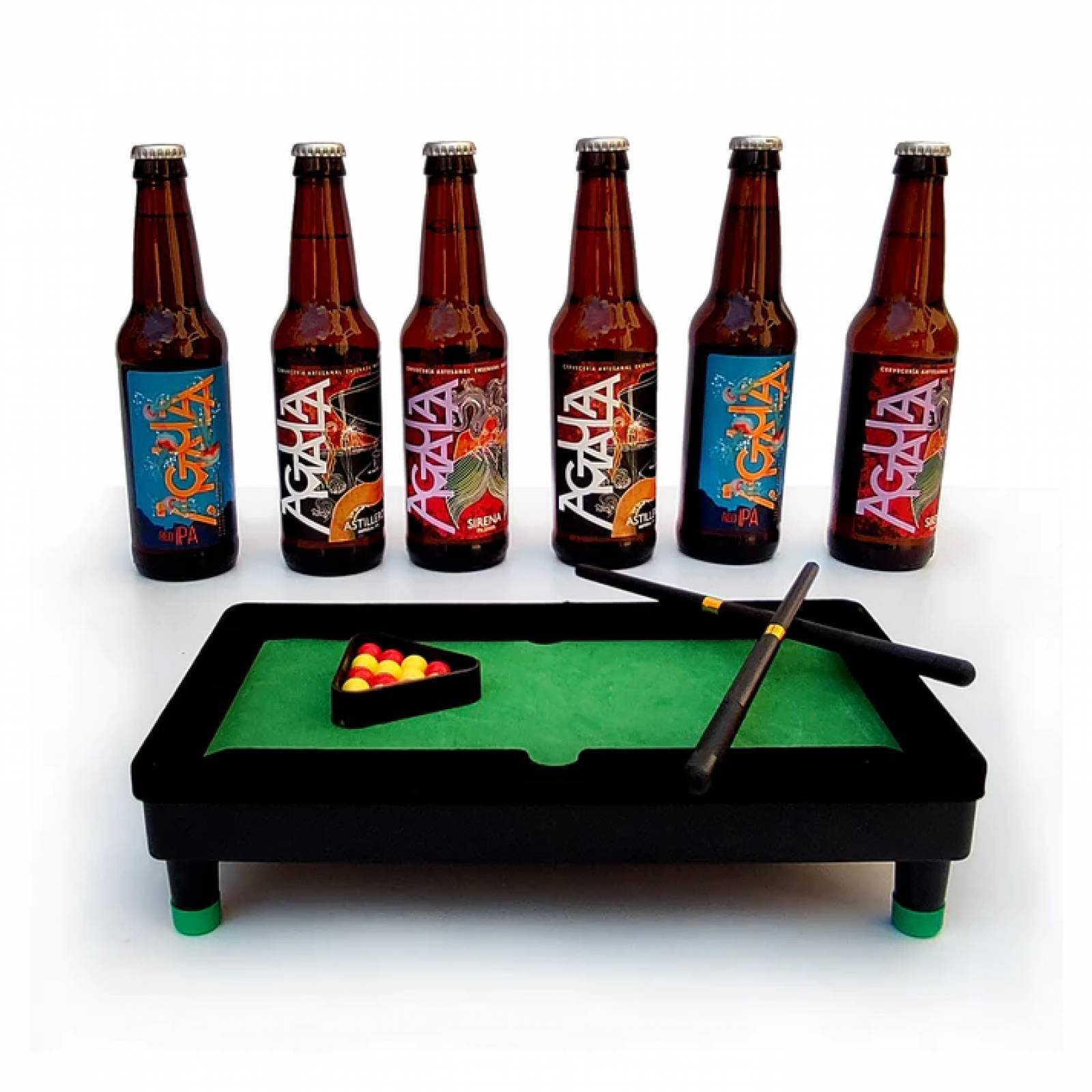 Kit Cerveza Artesanal Agua Mala Y Billar
