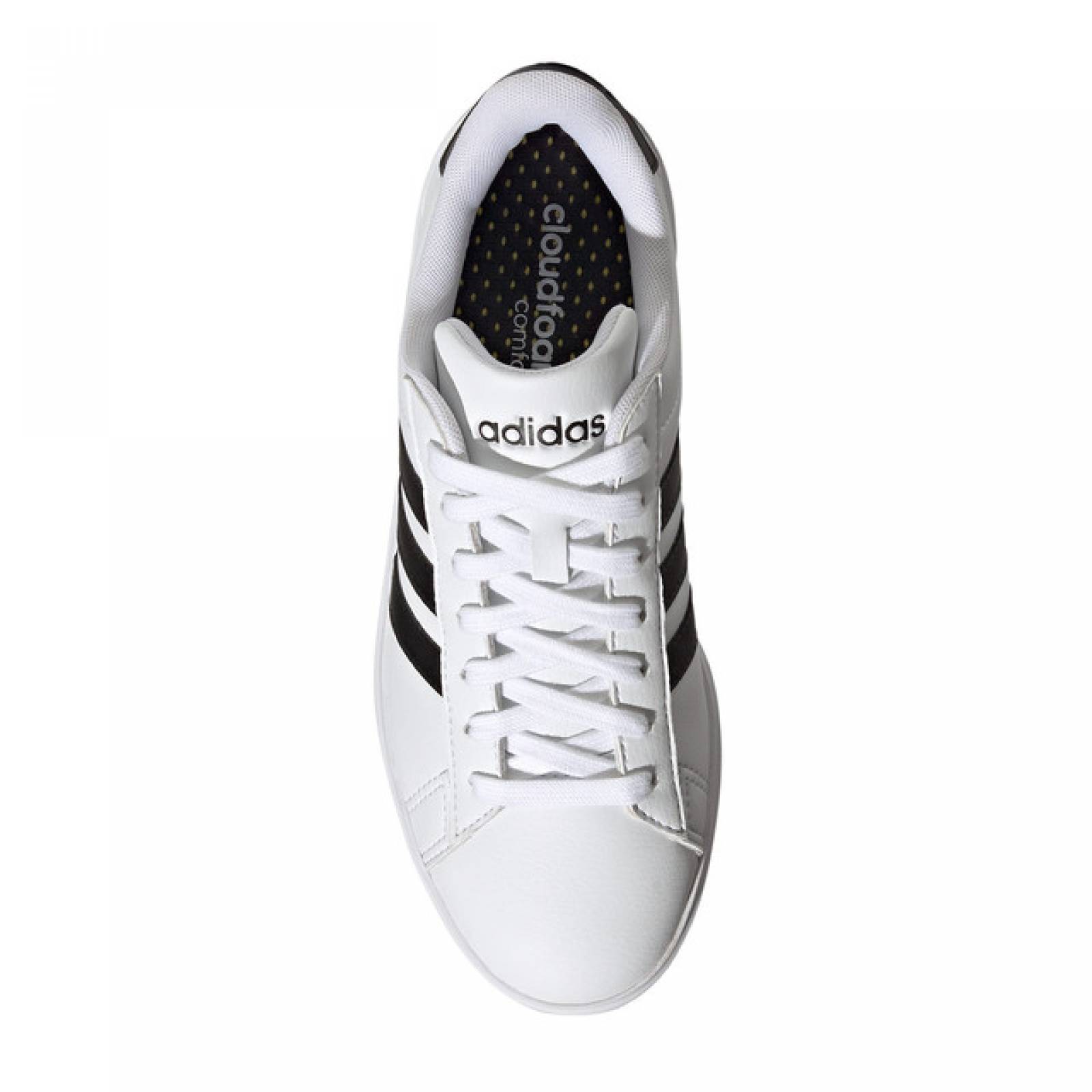 Tenis Casual Adidas Grand Court 2.0 GW9214 Blanco/Negro Original!