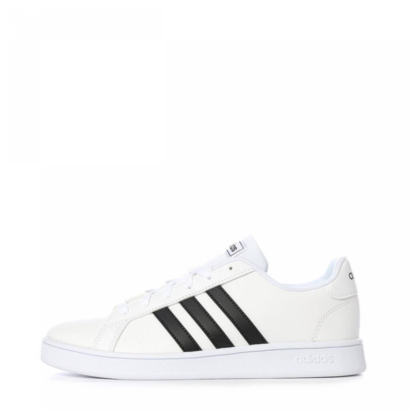 Tenis Casual Adidas Grand Court EF0103 Color Blanco/Negro Original!