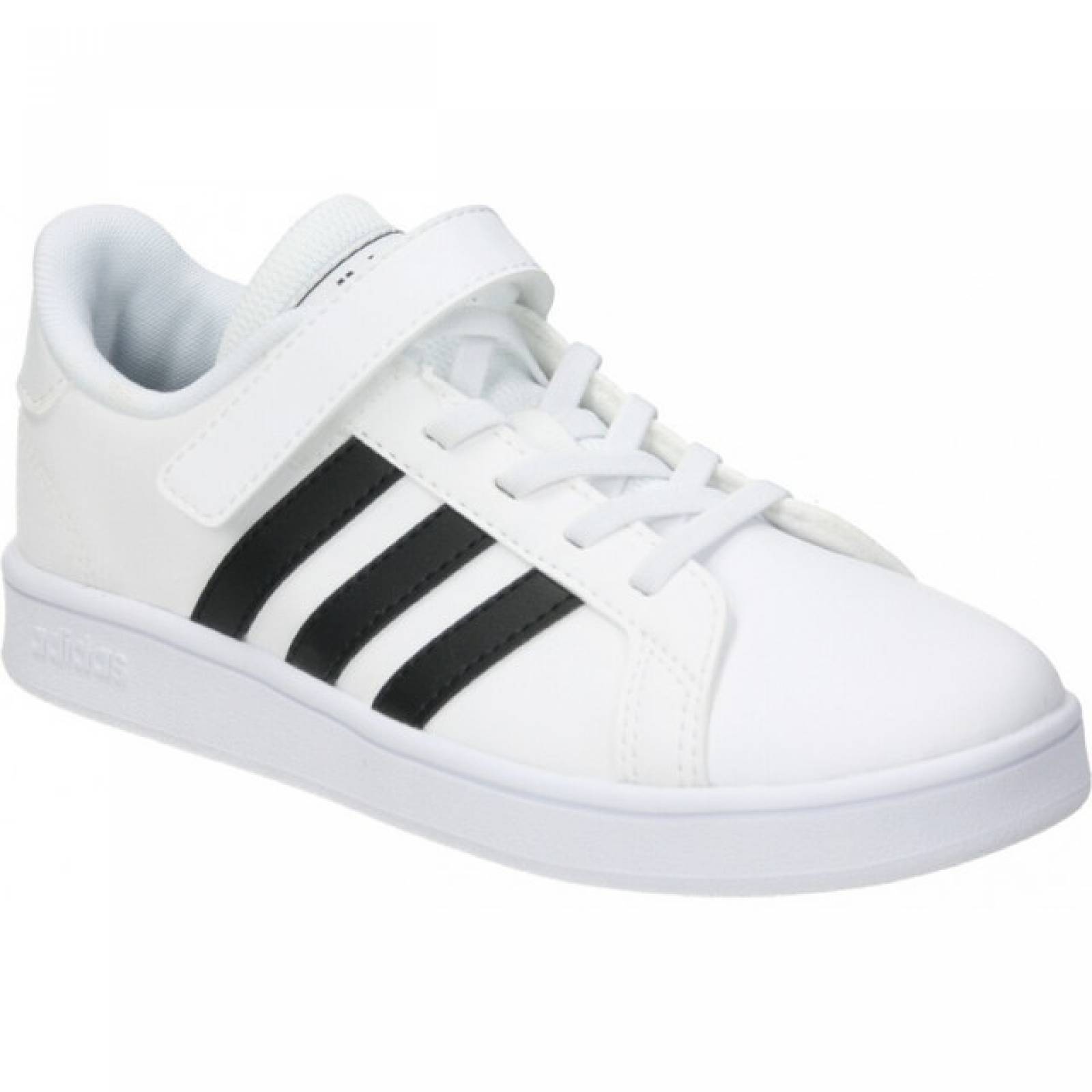 Tenis Para Niños Casual Adidas Grand Cour EF0109 Color Blanco Original!.