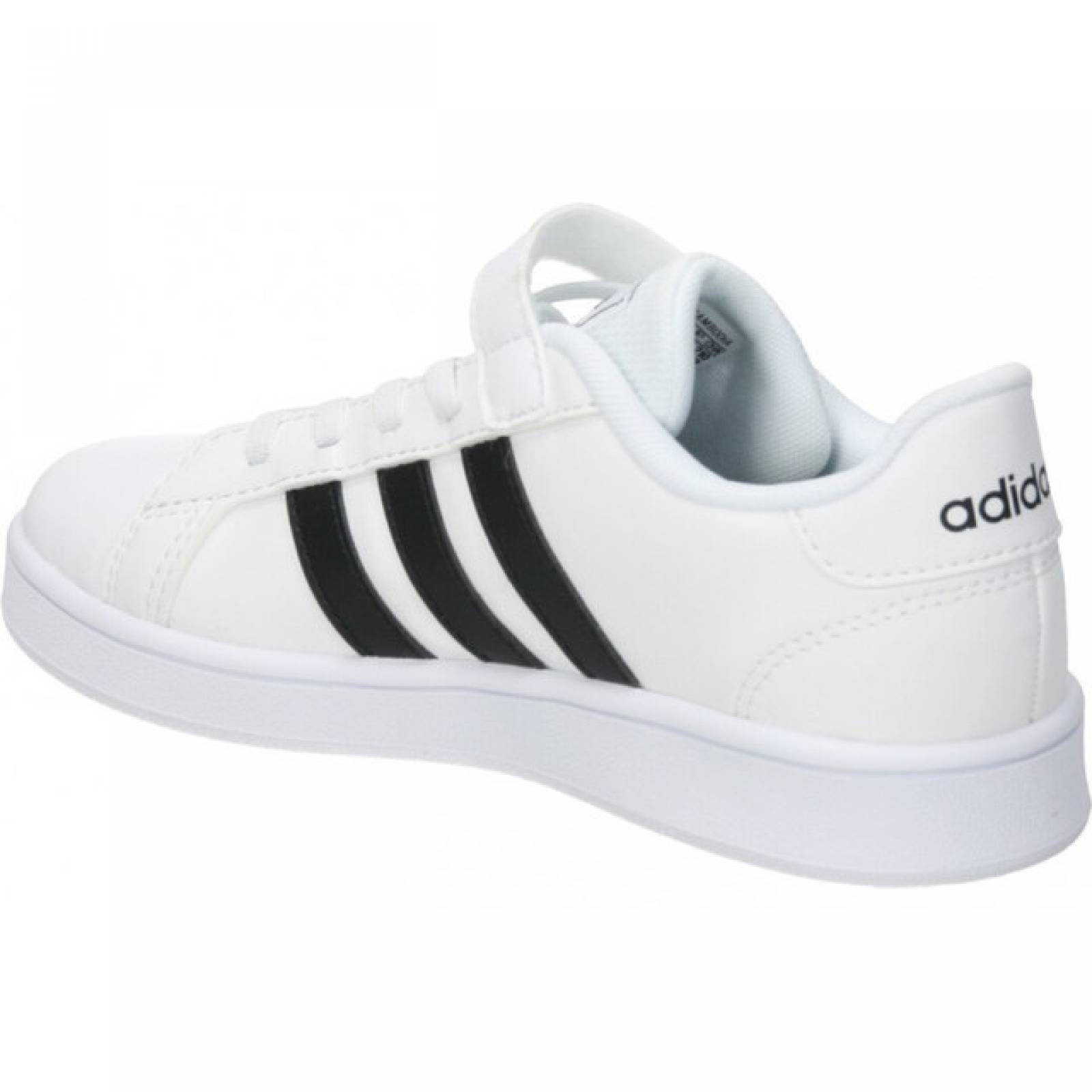 Tenis Para Niños Casual Adidas Grand Cour EF0109 Color Blanco Original!.