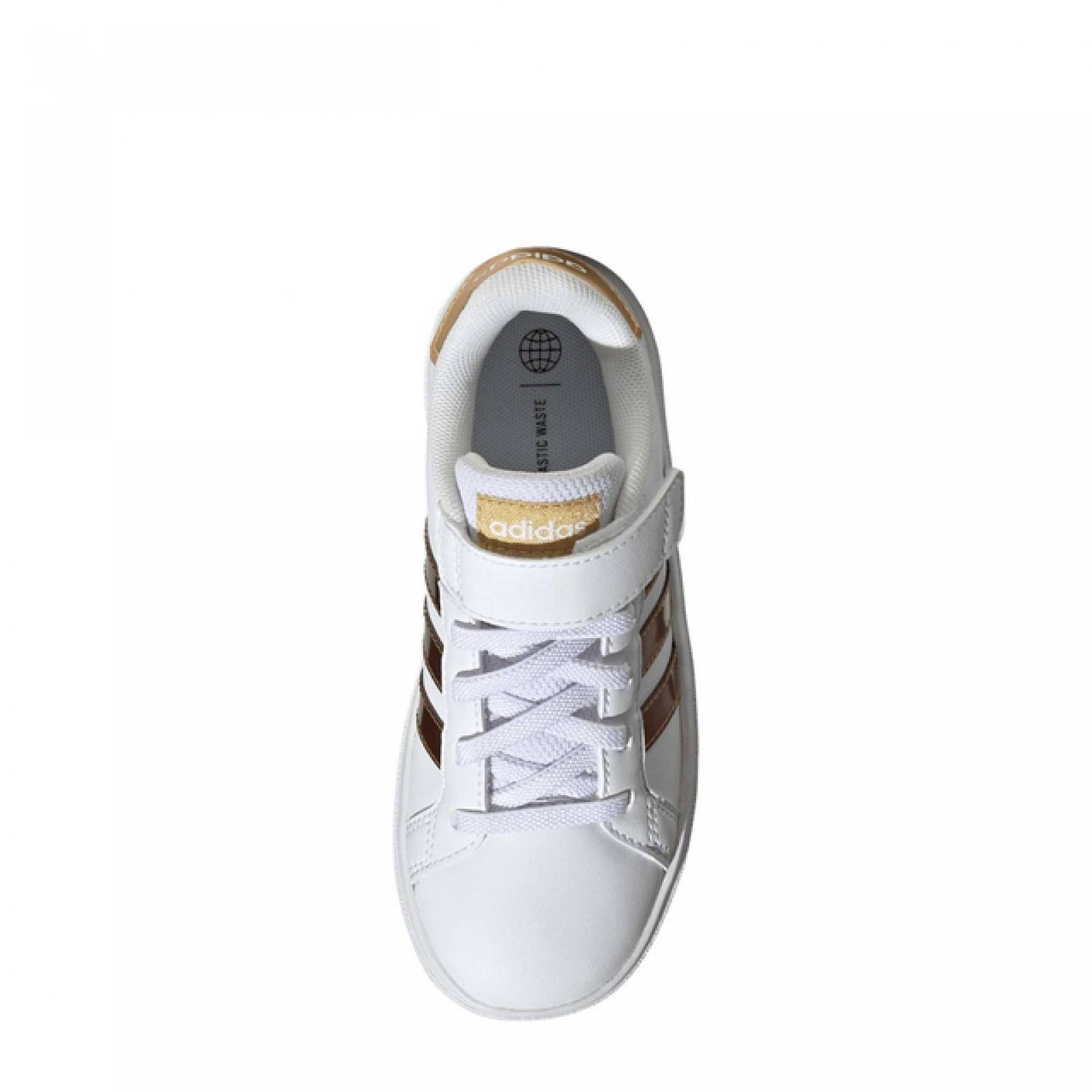 Tenis Para Niños Casual Adidas Grand Court 2.0 GY2577 Color Blanco Original!