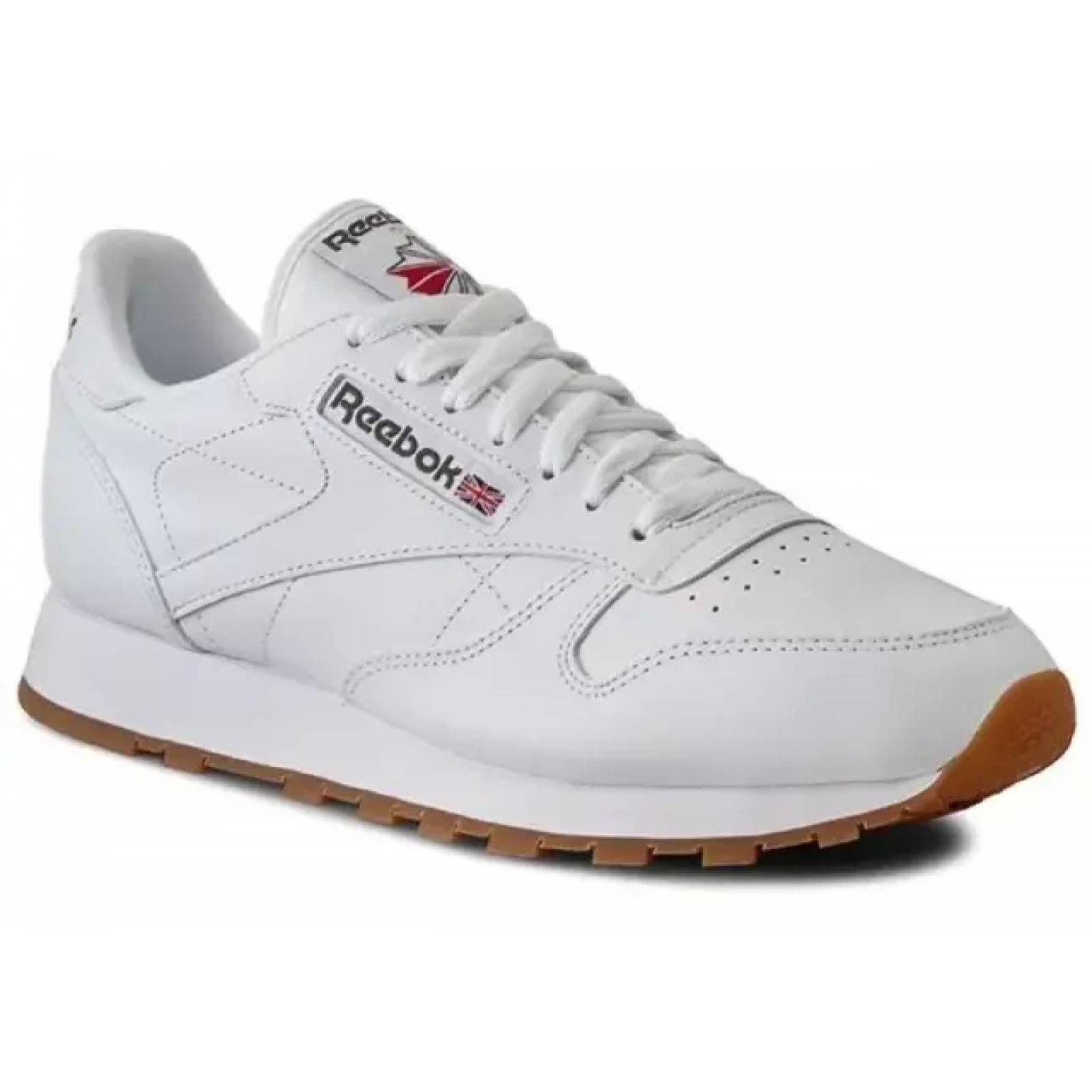 Tenis Casual reebok Classic Leather 49799 Color Blanco Original!