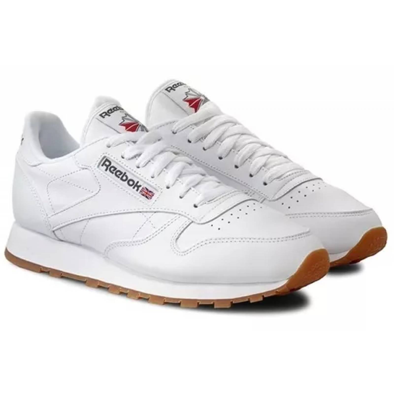 Tenis Casual reebok Classic Leather 49799 Color Blanco Original!