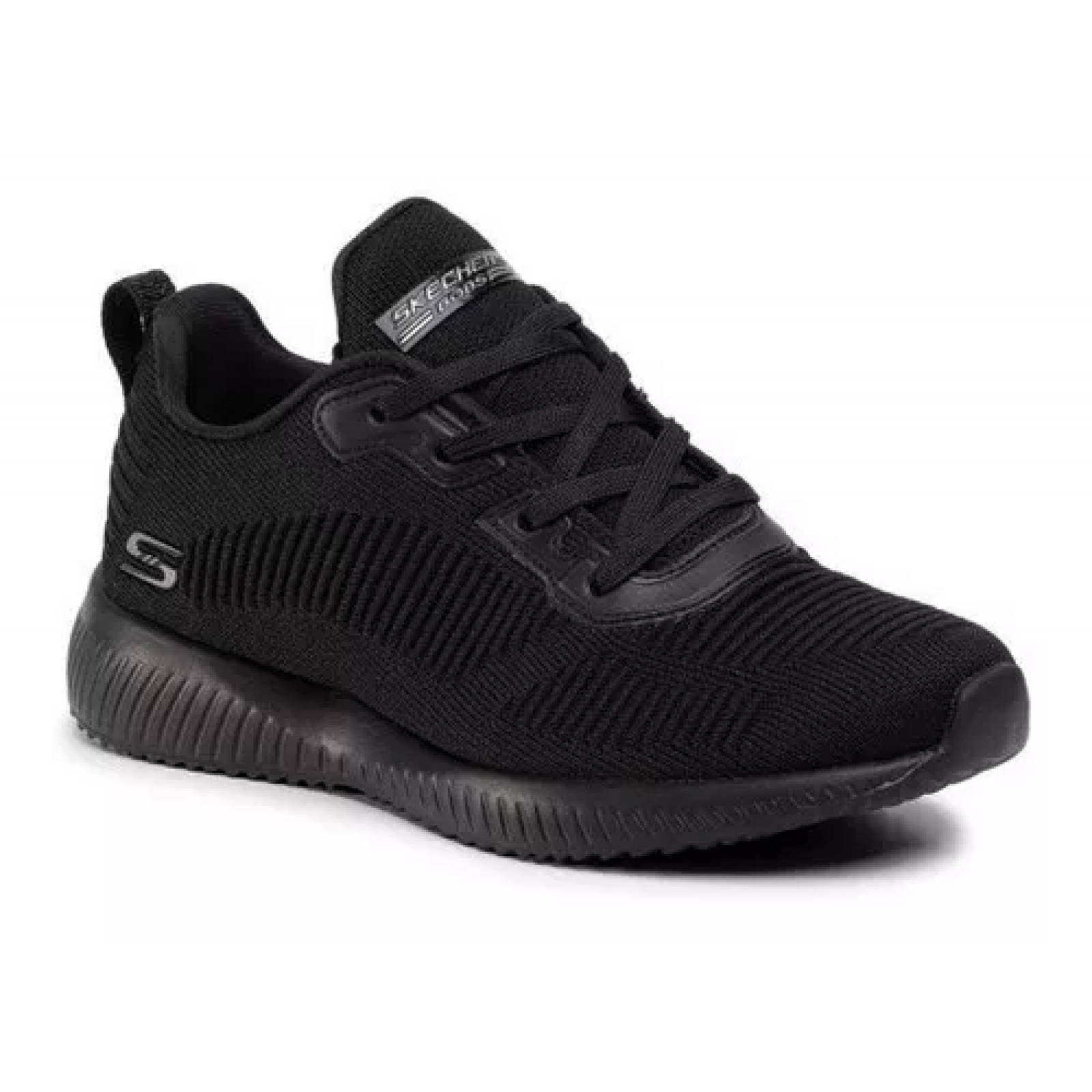 Tenis Deportivo Skechers Bobs Sport Squad 32504/BBK Negro Original!