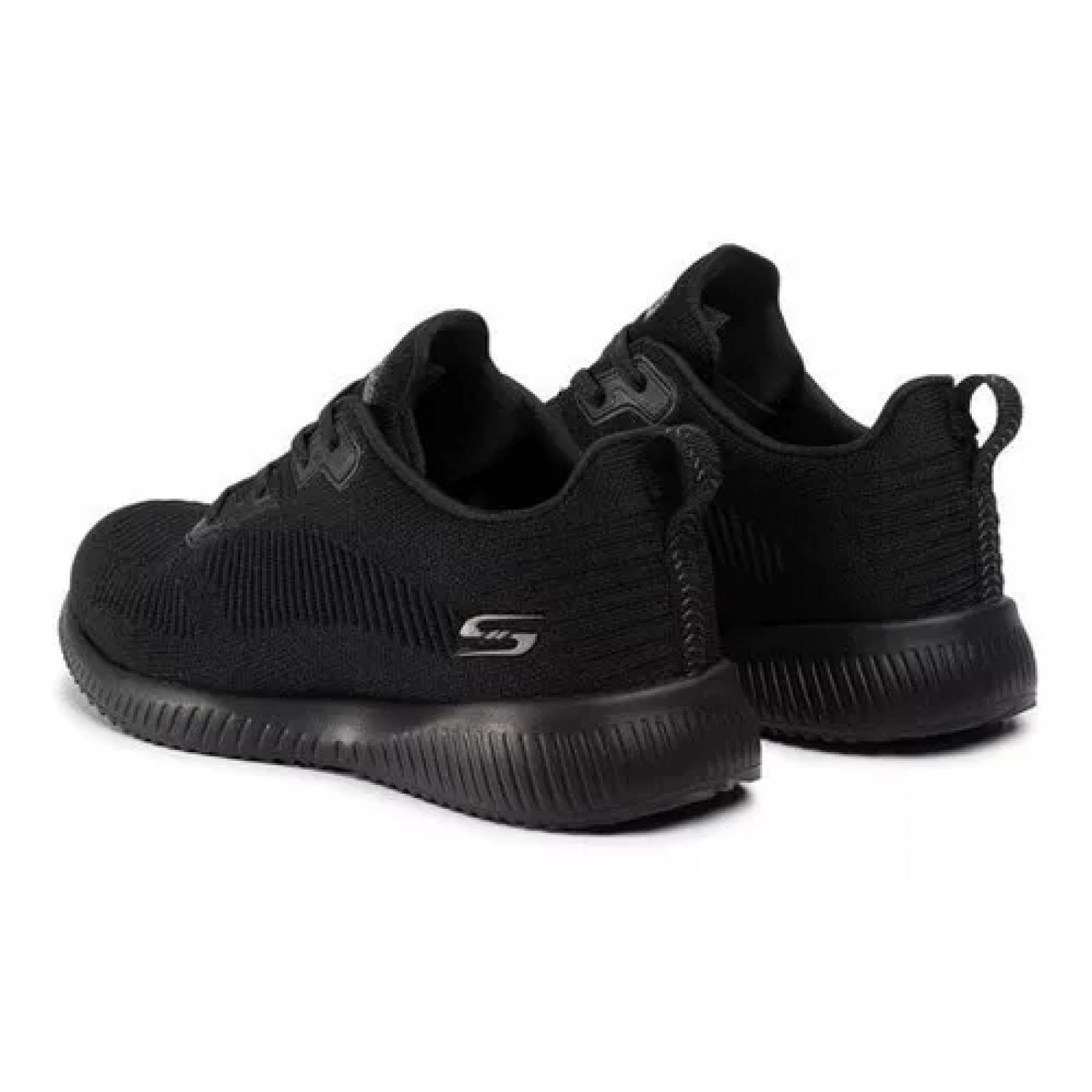 Tenis Deportivo Skechers Bobs Sport Squad 32504/BBK Negro Original!