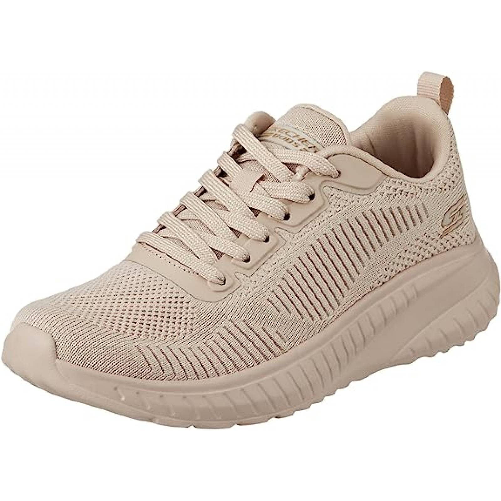 Tenis Deportivo Skechers Bobs Squad Chaos 117209/NUDE Nude Original!