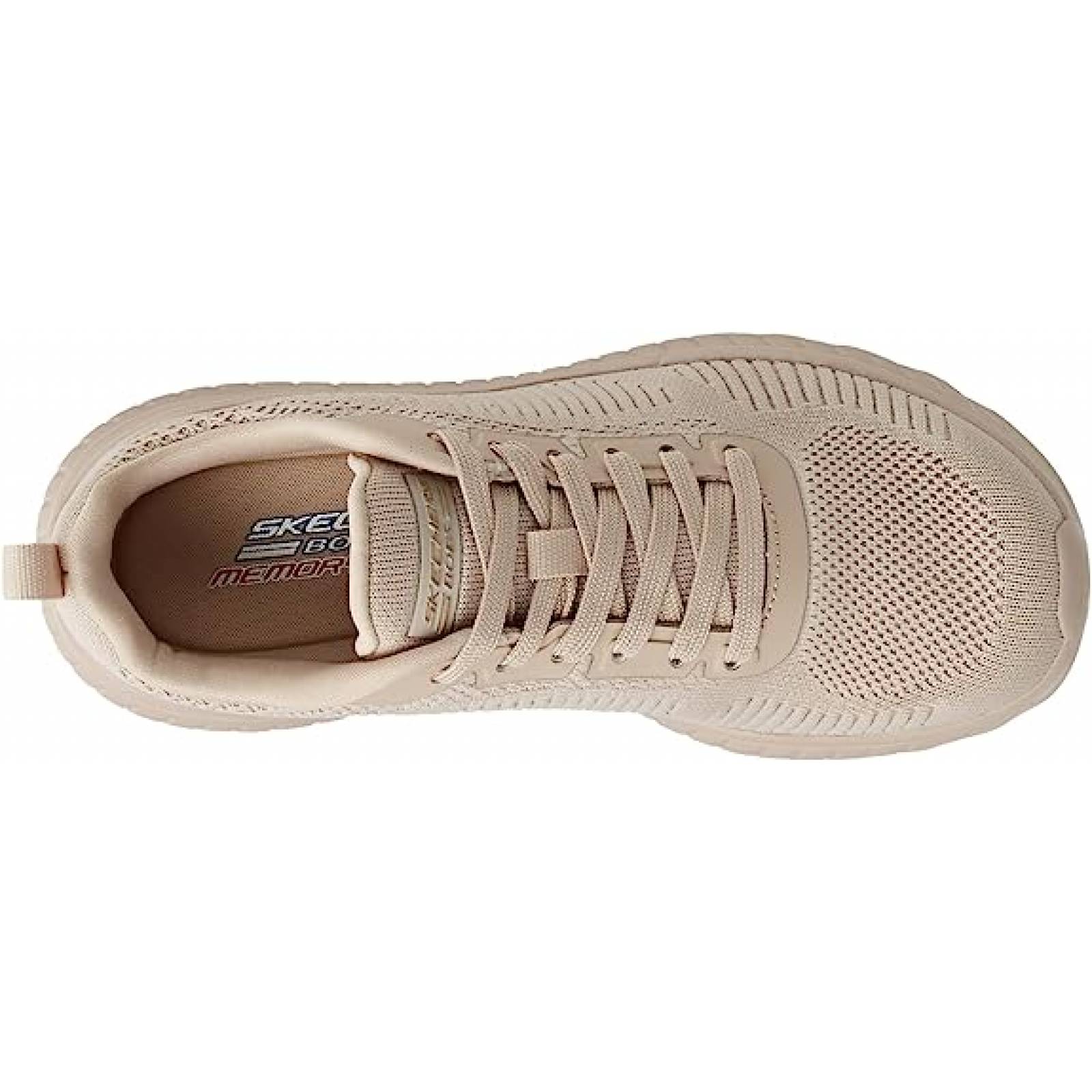 Tenis Deportivo Skechers Bobs Squad Chaos 117209/NUDE Nude Original!