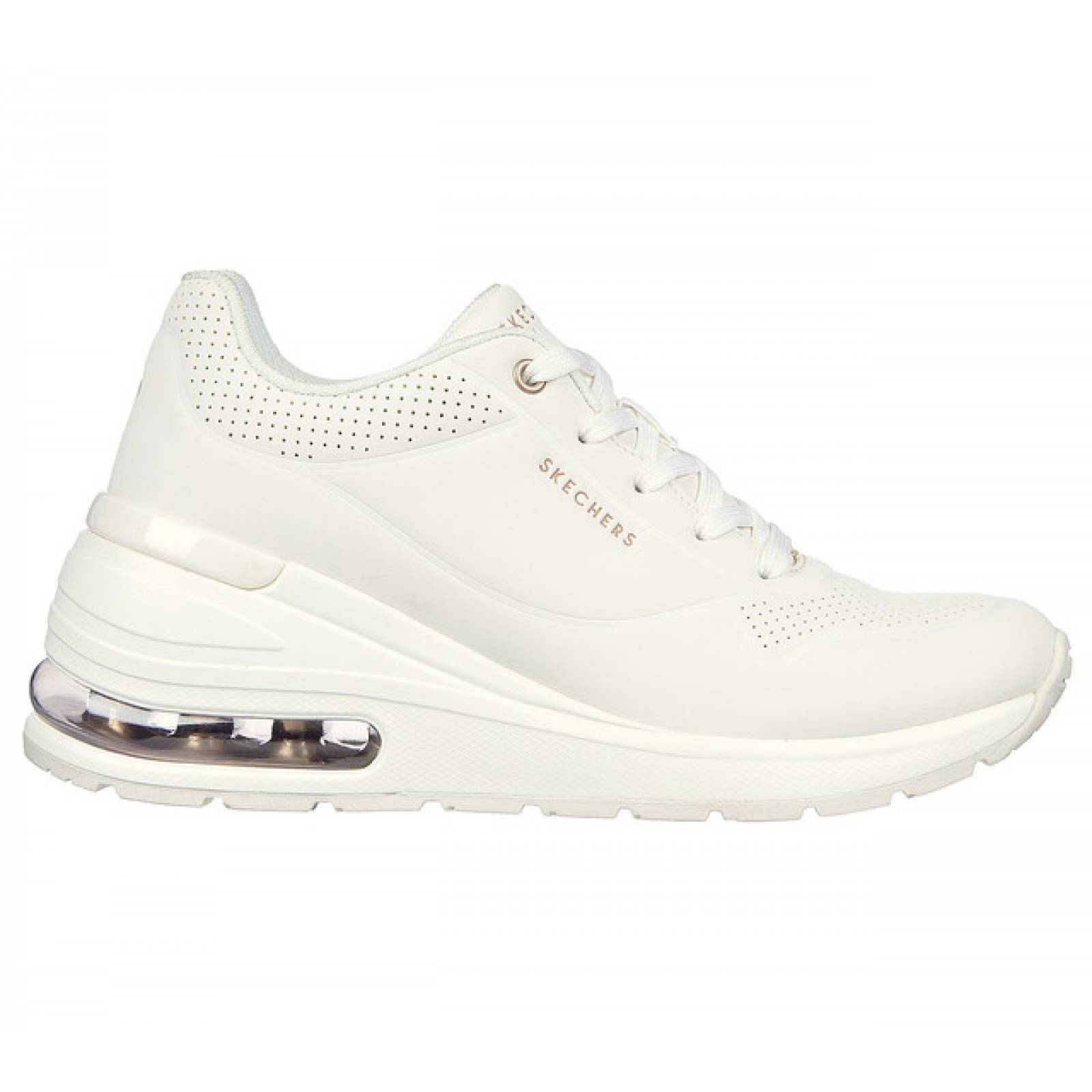 Tenis Deportivo Skechers Million Air Elevated 155401/WHT Blanco Original!