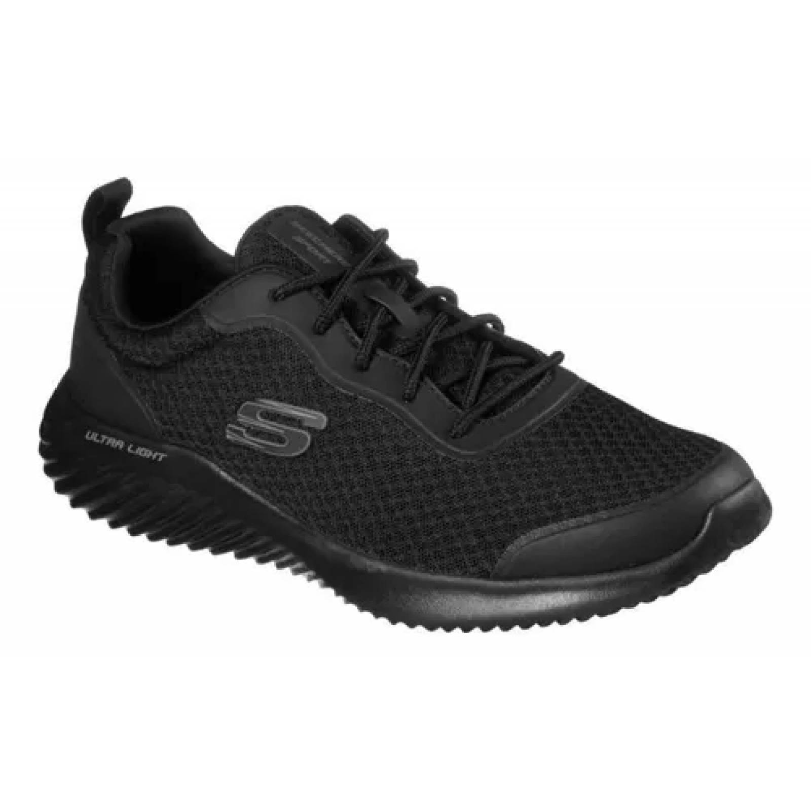 Tenis Deportivo Skechers Bounder Voltis 232005/BBK Negro Original!