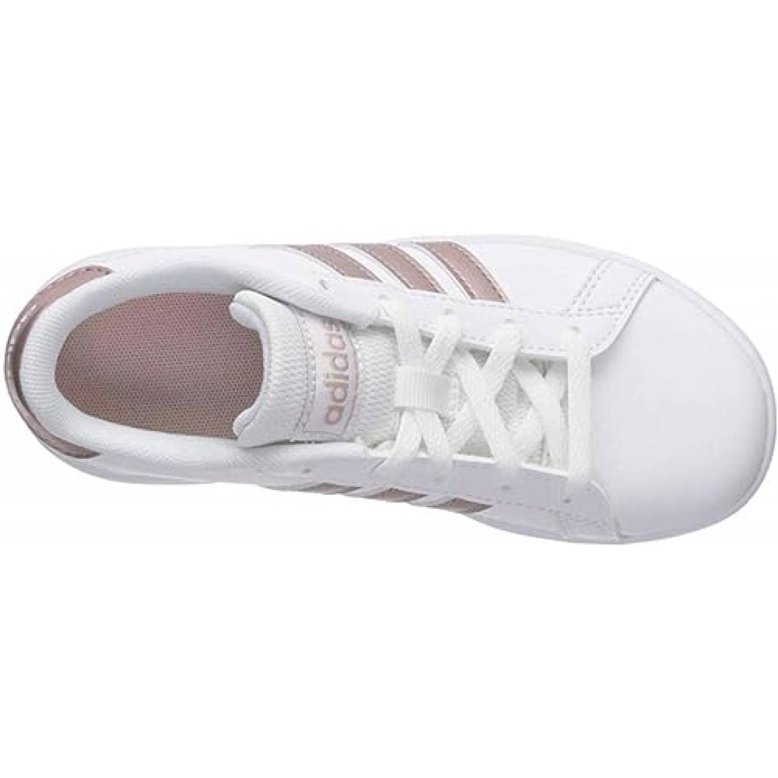 Tenis Casual Adidas Grand Court K EF0101 Color Blanco Original!