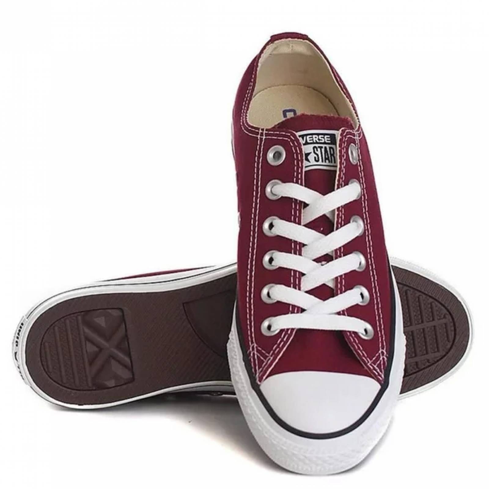 Tenis Casual Converse Chuck Taylor M9691C OX Color Guinda Original!