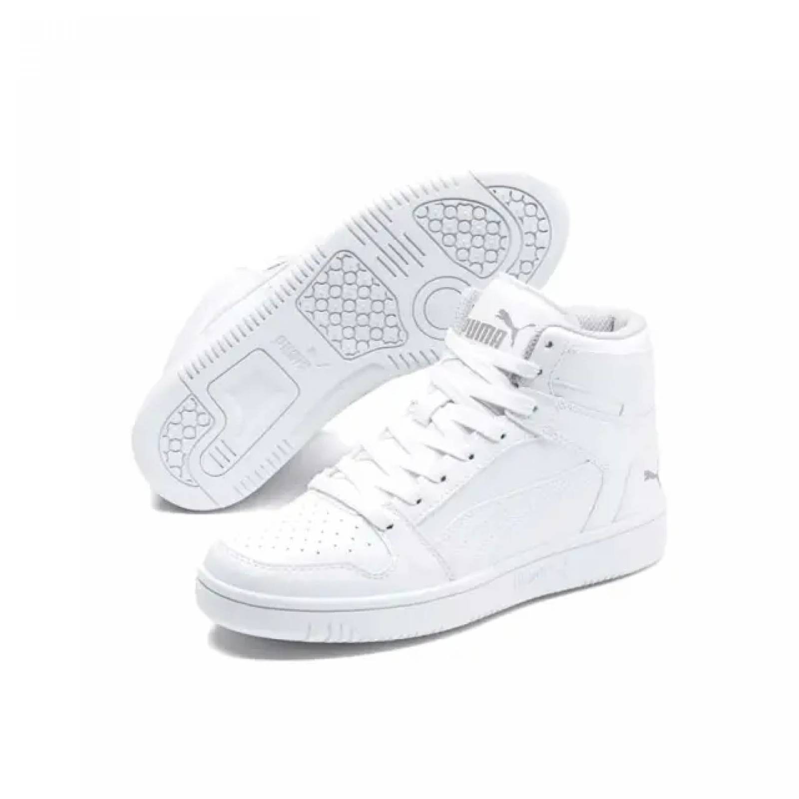Tenis Casual Puma Rebound Layup 370486 02 Color Blanco Original!