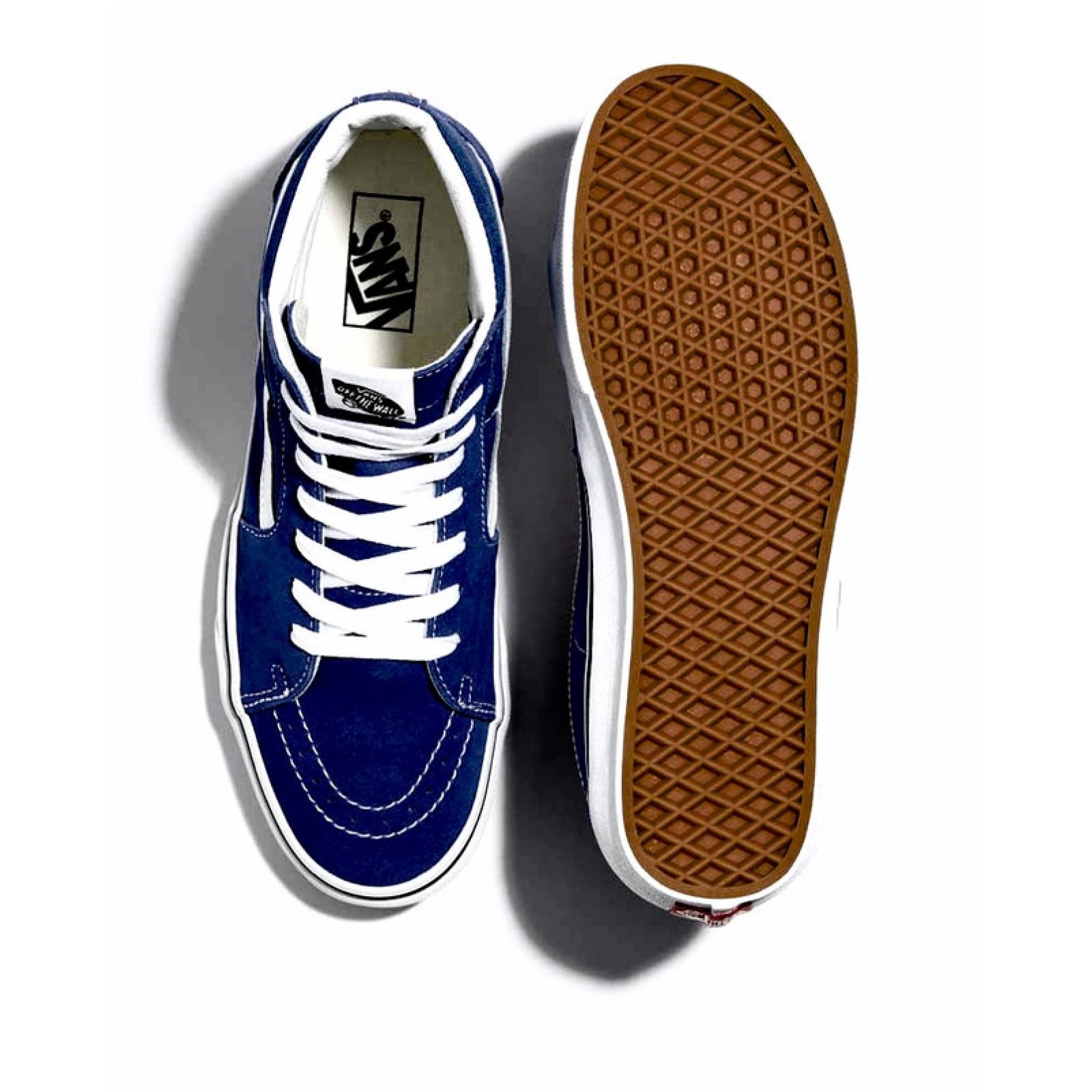 Tenis Casual Vans Old Skool Bota V6V7E Color Azul Original!