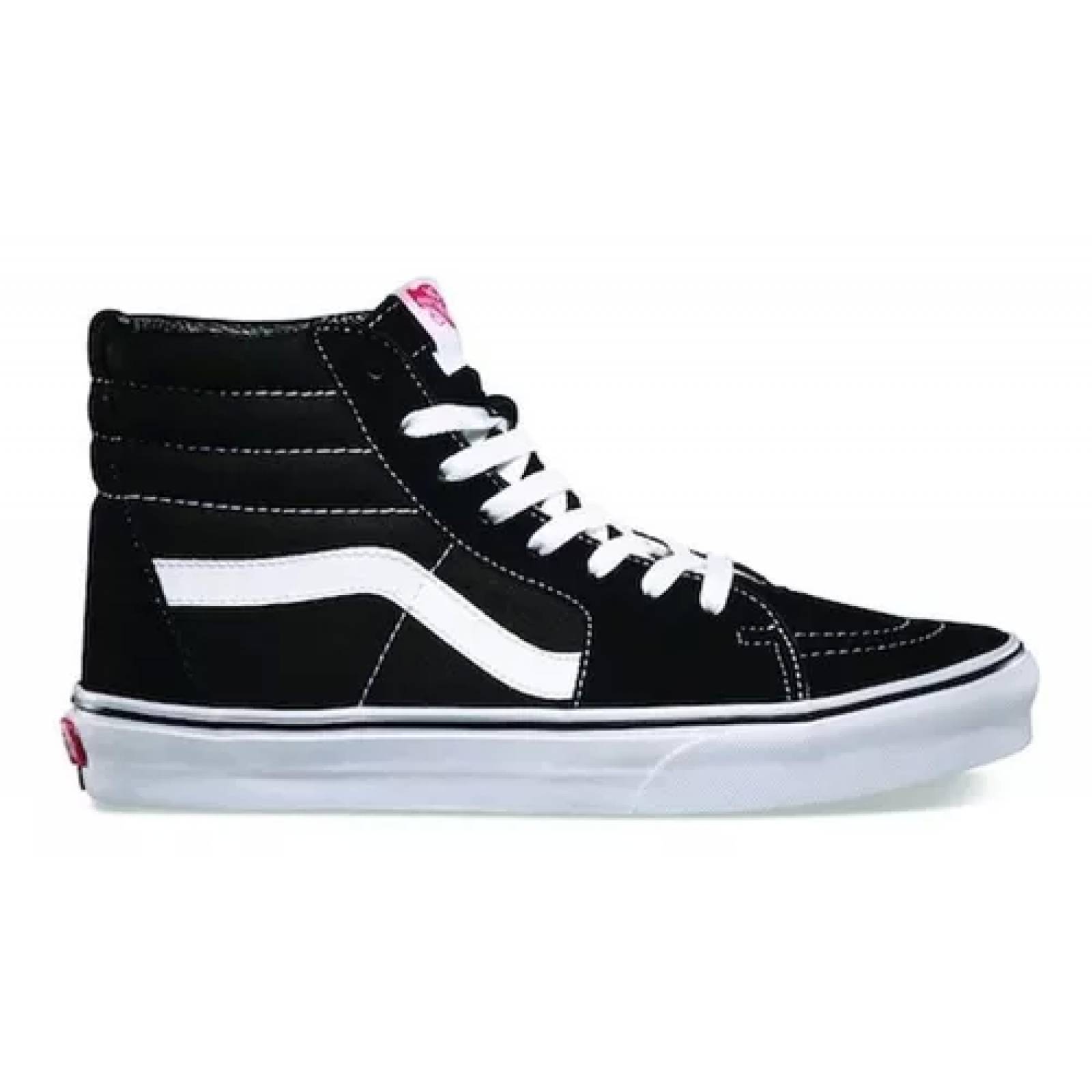 Tenis Casual Vans Old Skool Bota D5IB8C Color Negro/Blanco Original!.