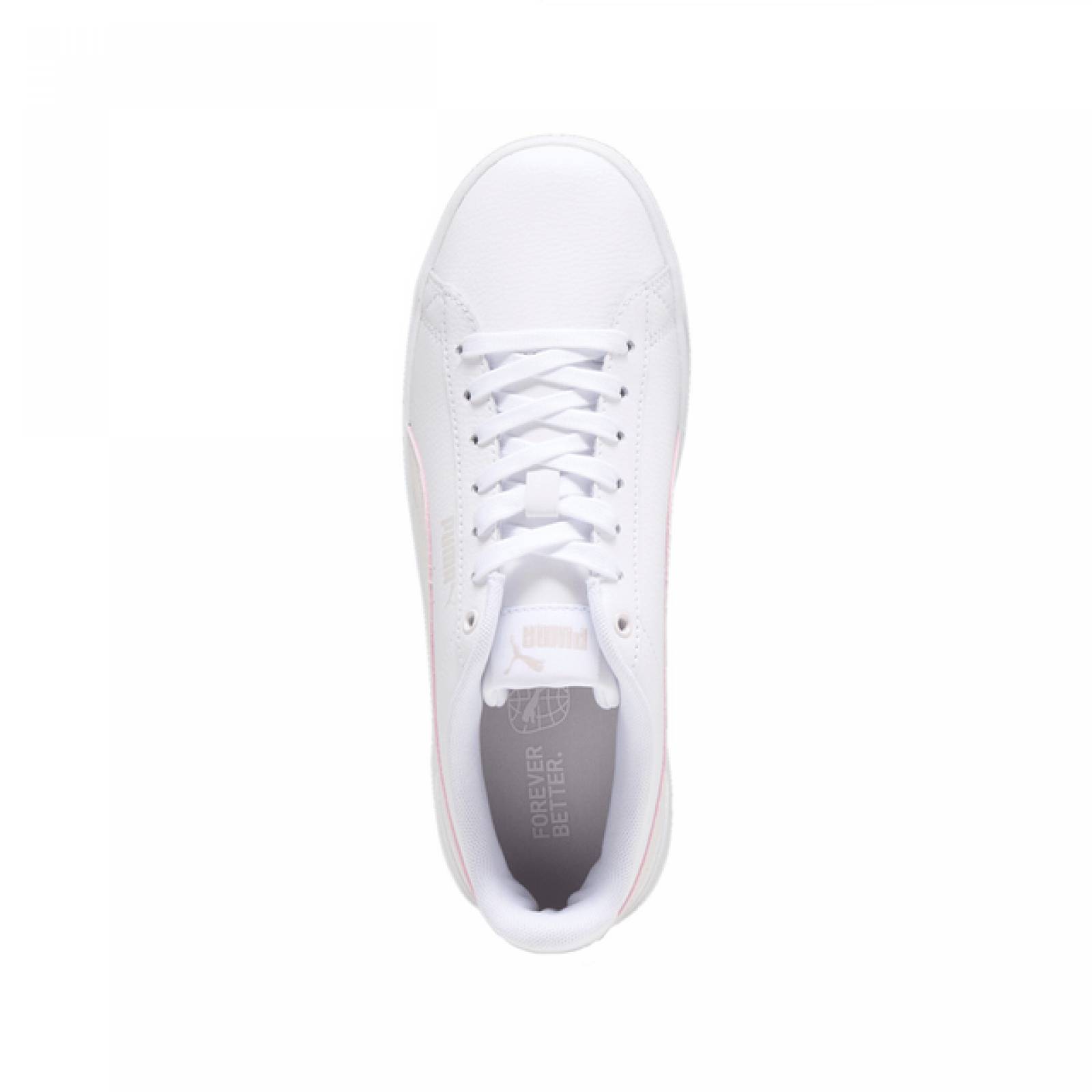 Tenis Casual Puma Vikky V3 Lthr 383115 14 Color Blanco