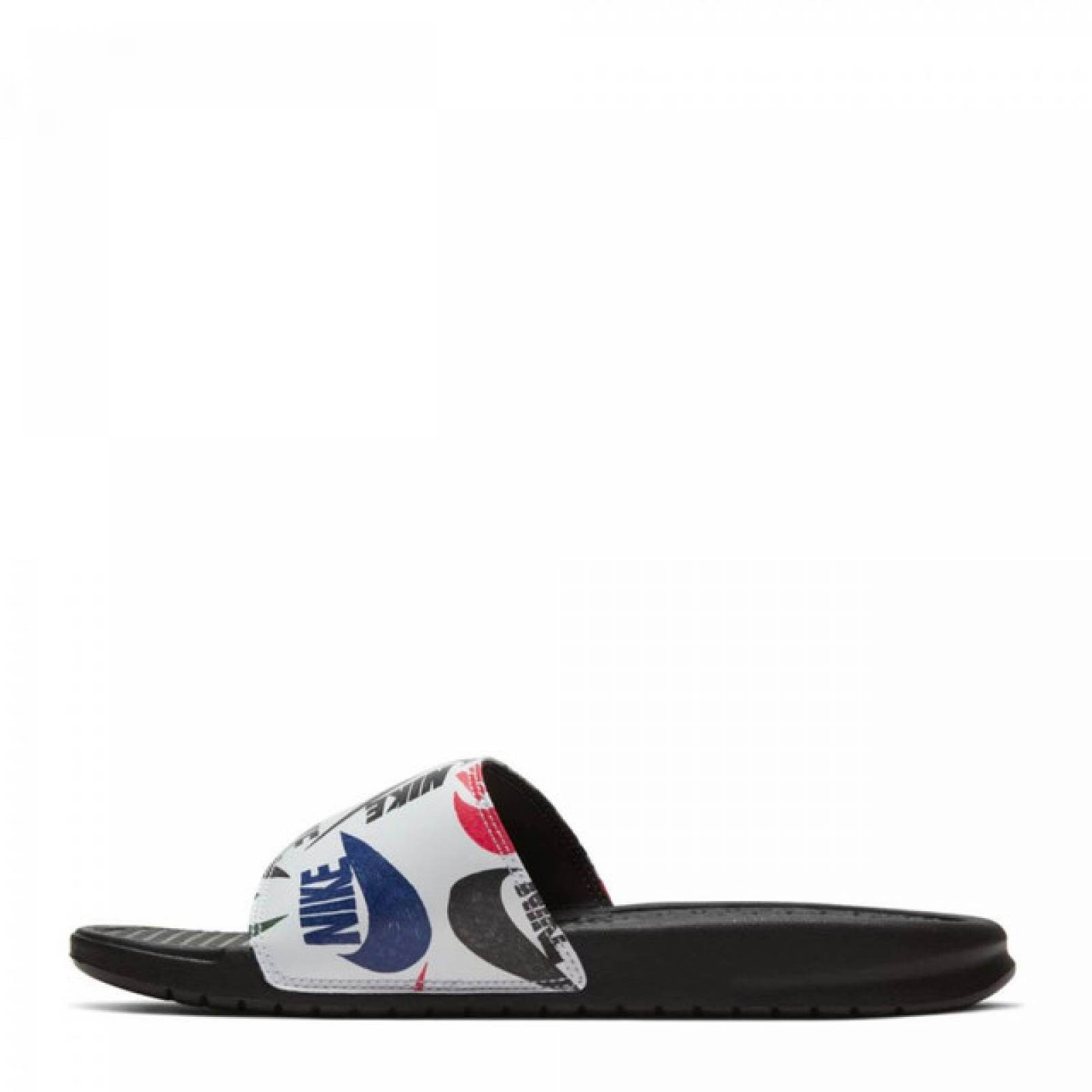 Sandalia Nike Benassi JDI Print 631261 035 Color Negro/Blanco.