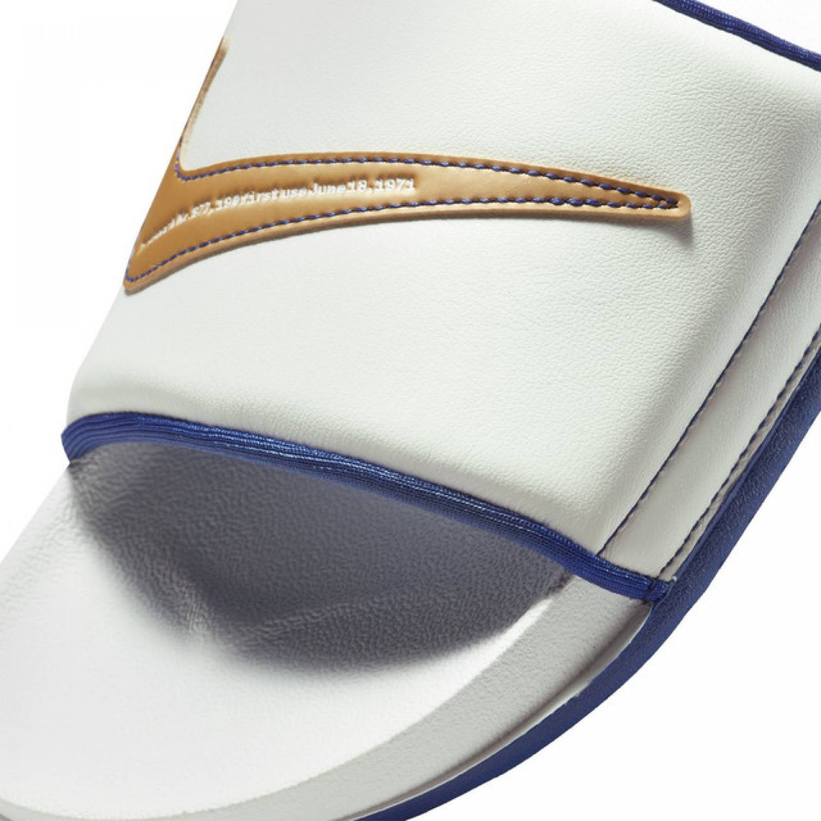 Sandalia Nike Offcourt Slide DH8081 100 Color Beige/Azul