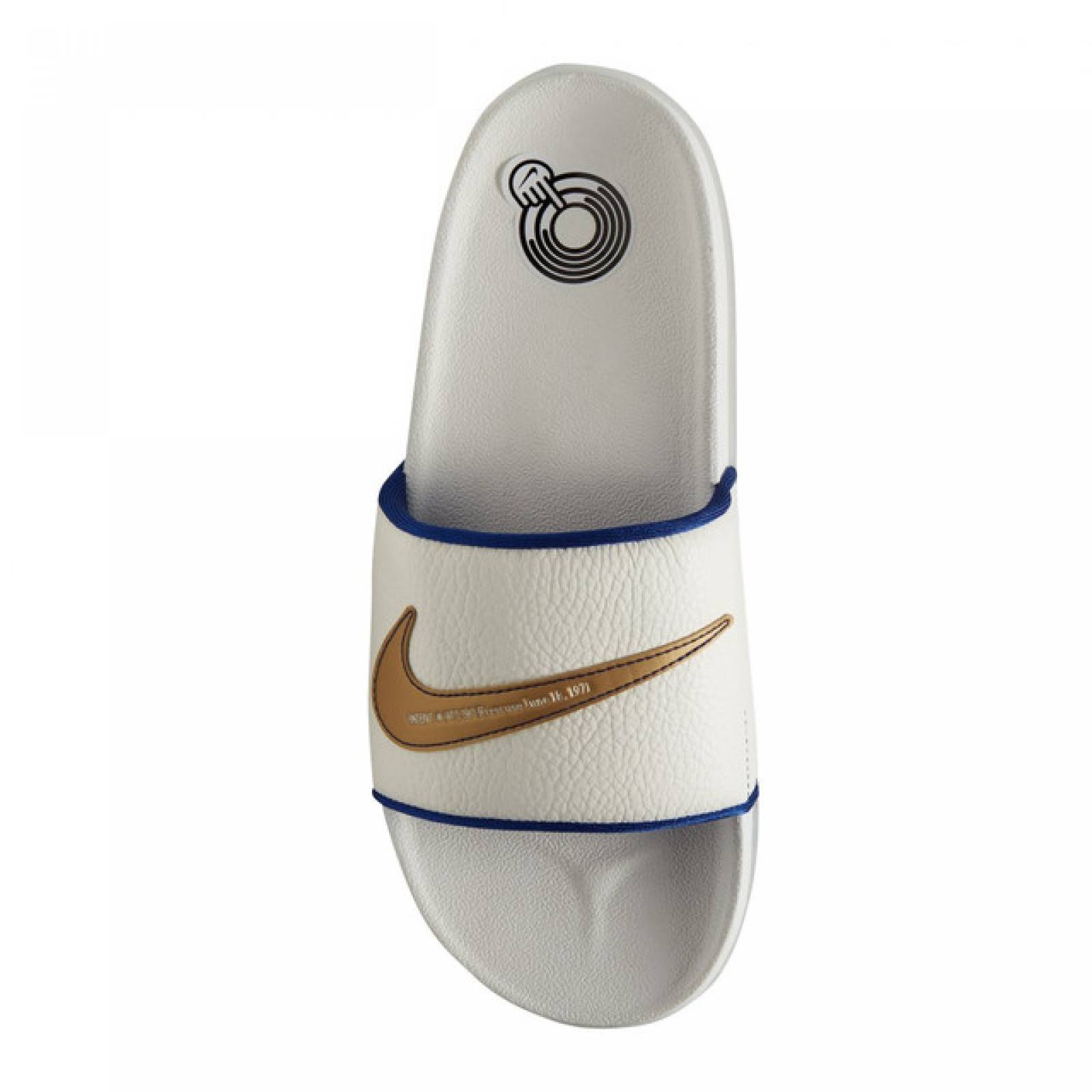 Sandalia Nike Offcourt Slide DH8081 100 Color Beige/Azul