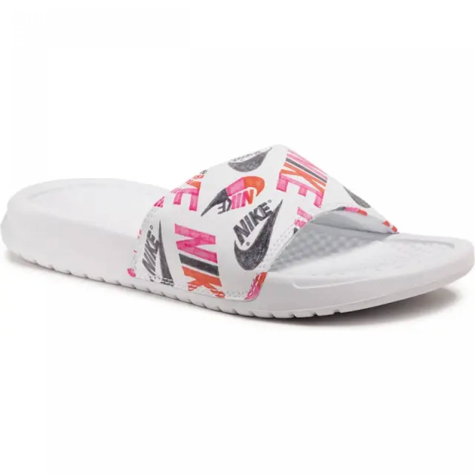Sandalia Nike Benassi JDI Print 618919 119 Color Blanco