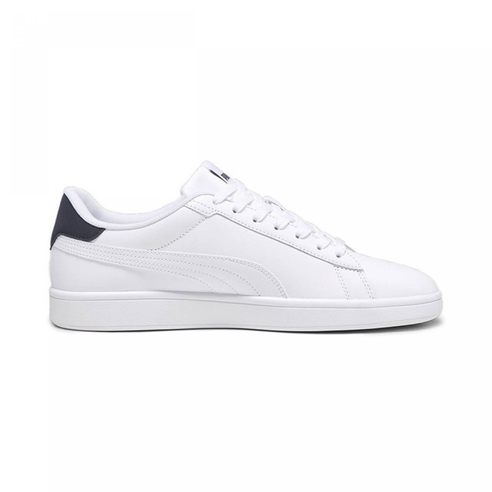 Tenis Casual Puma Smash 3.0 Color Blanco Marino Para Hombre
