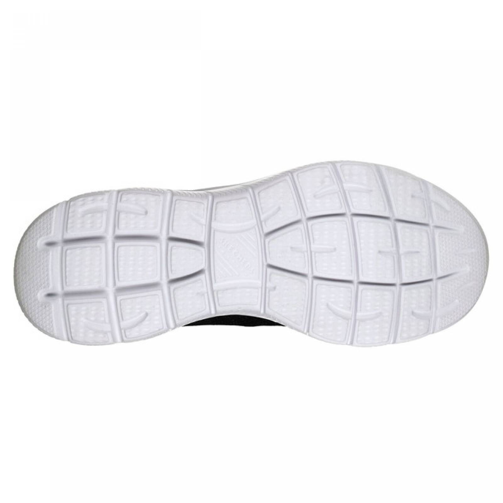 Tenis Deportivo Skechers Summits Color Negro Blanco Para Mujer.