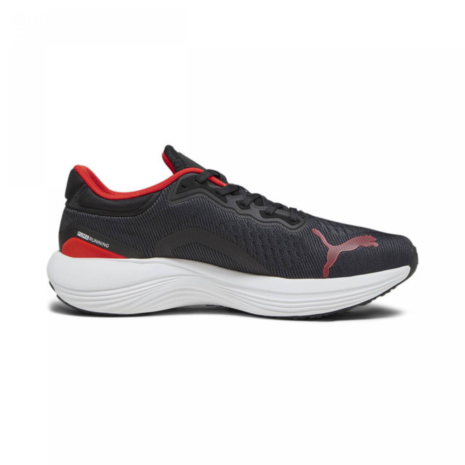 Tenis Deportivo Puma Scend Pro Color Negro Rojo Para Hombre.