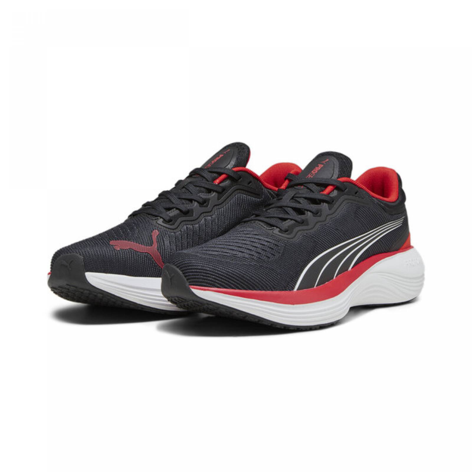 Tenis Deportivo Puma Scend Pro Color Negro Rojo Para Hombre.