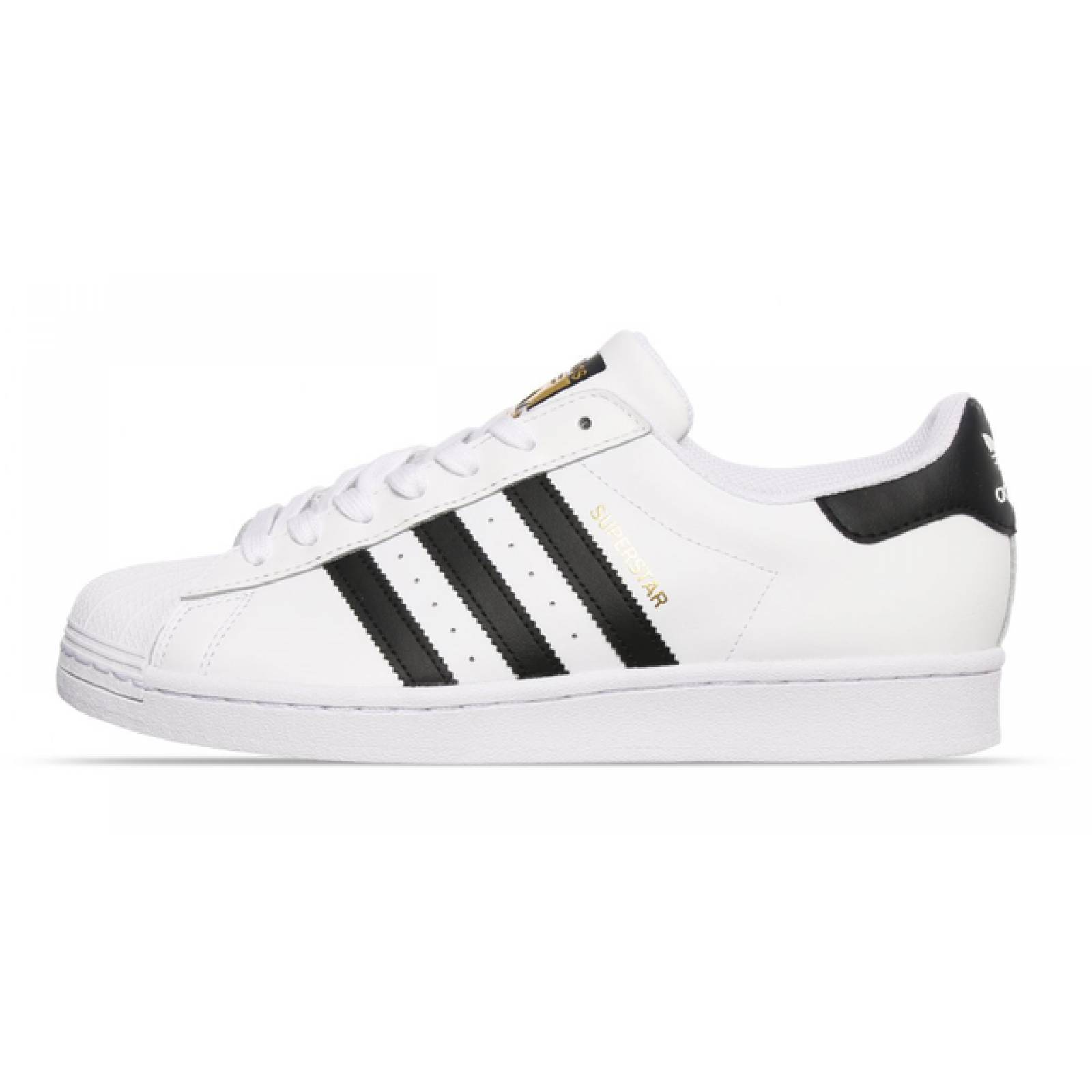Tenis Casual Adidas Superstar Classic Color Blanco Negro Para Hombre.