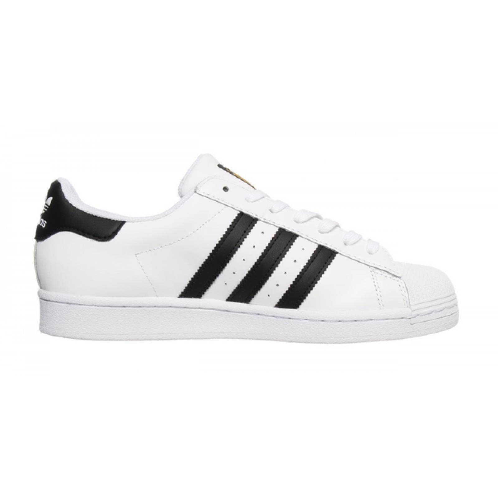 Tenis Casual Adidas Superstar Classic Color Blanco Negro Para Hombre.
