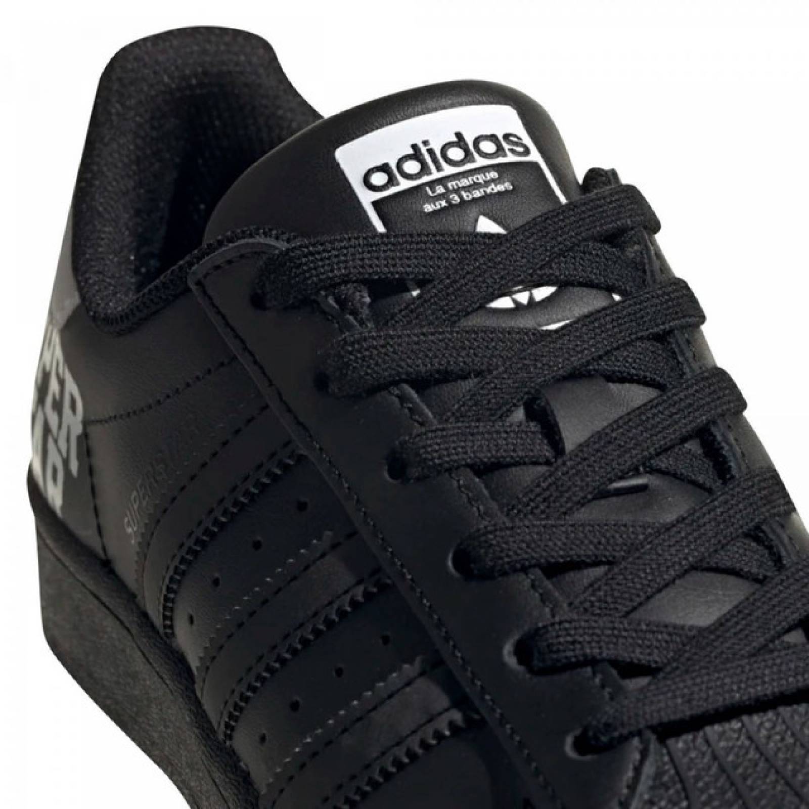 Tenis Casual Adidas Superstar Color Negro Para Mujer.